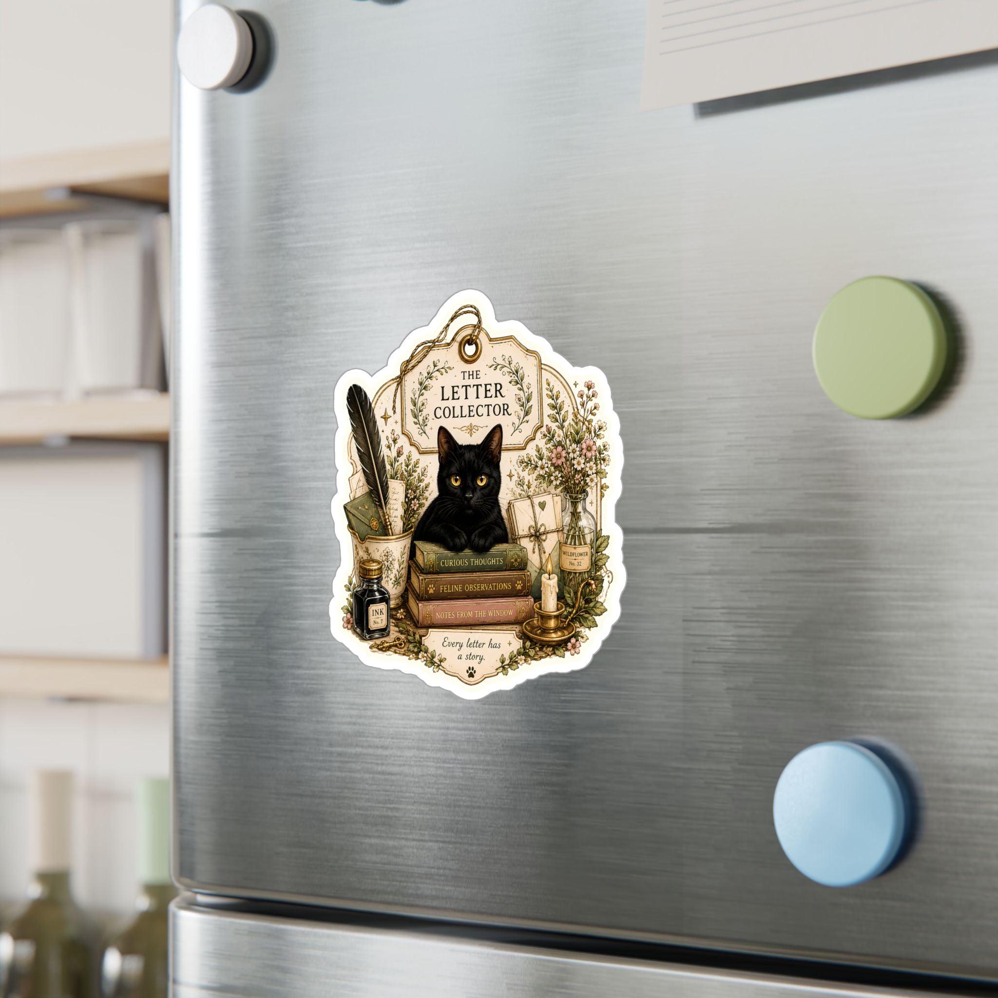 THE LETTER COLLECTOR | Kiss-Cut Vinyl Decals Sticker