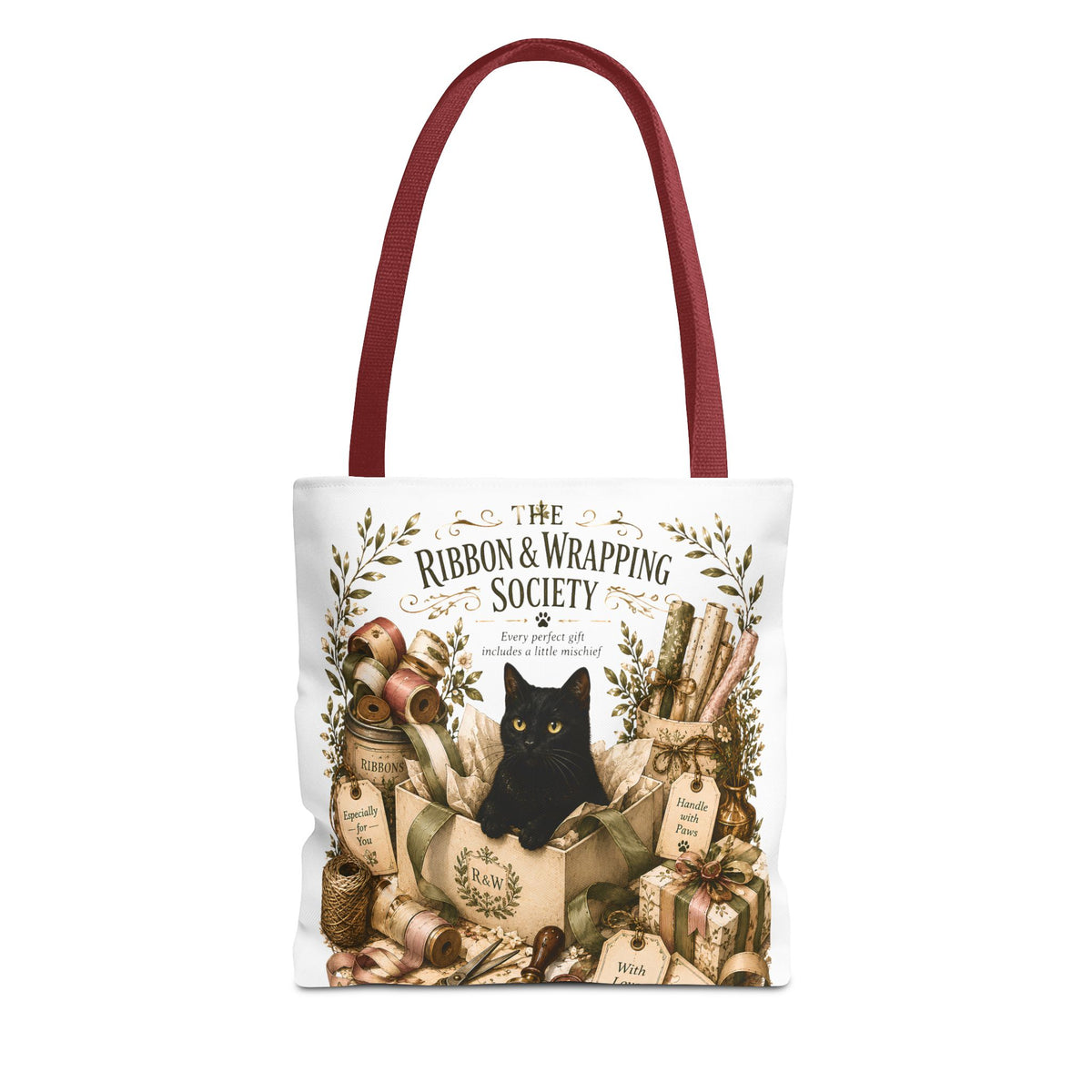 The Ribbon & Wrapping Society | Cat Mom Collection Totebag