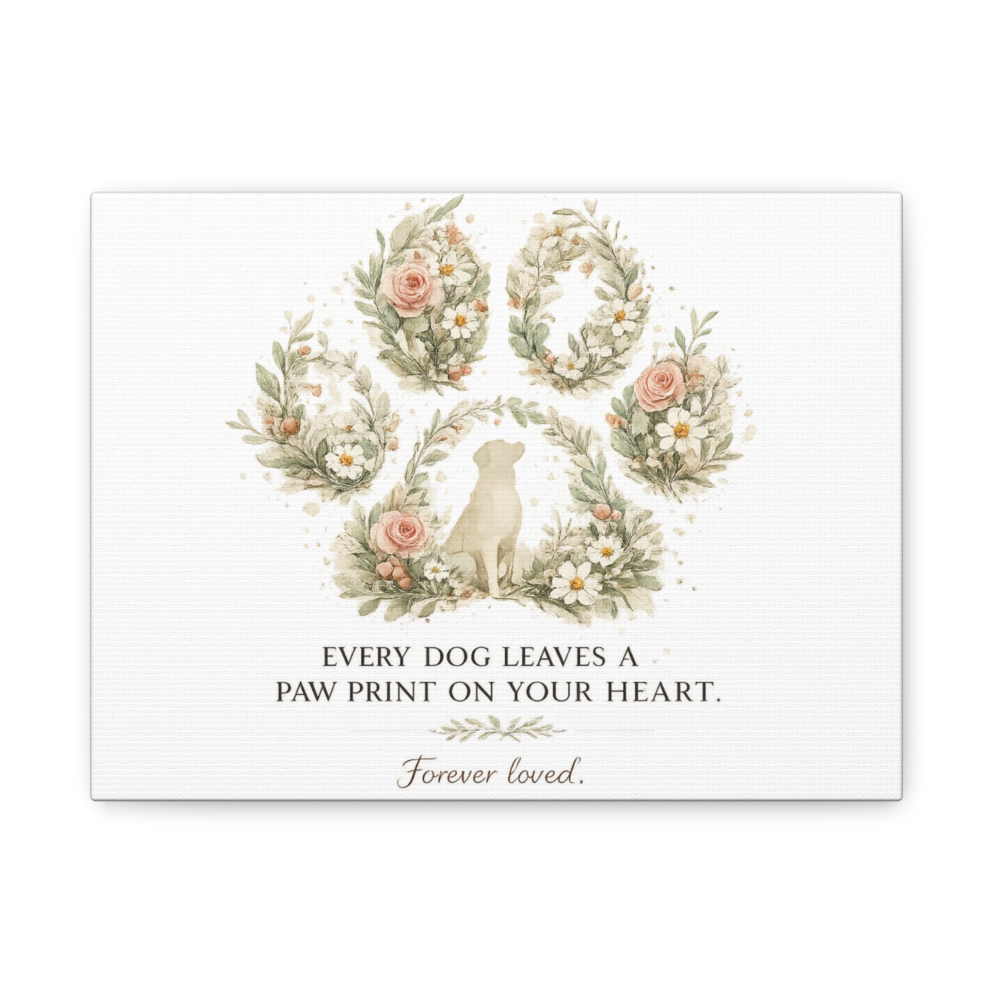 Every Dog Leaves a Paw Print | Matte Canvas, Stretched, 1.25"