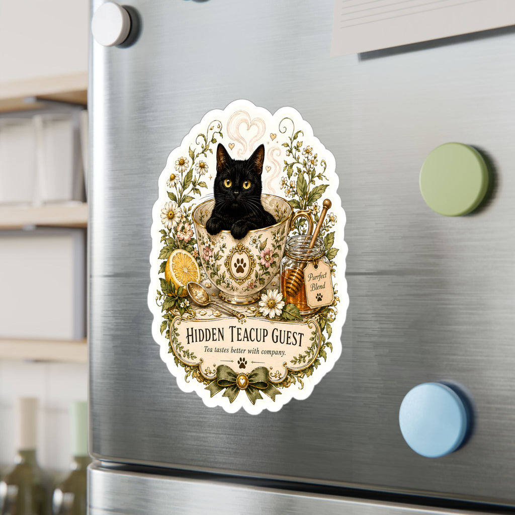 THE HIDDEN TEACUP GUEST | Kiss-Cut Vinyl Decals Sticker