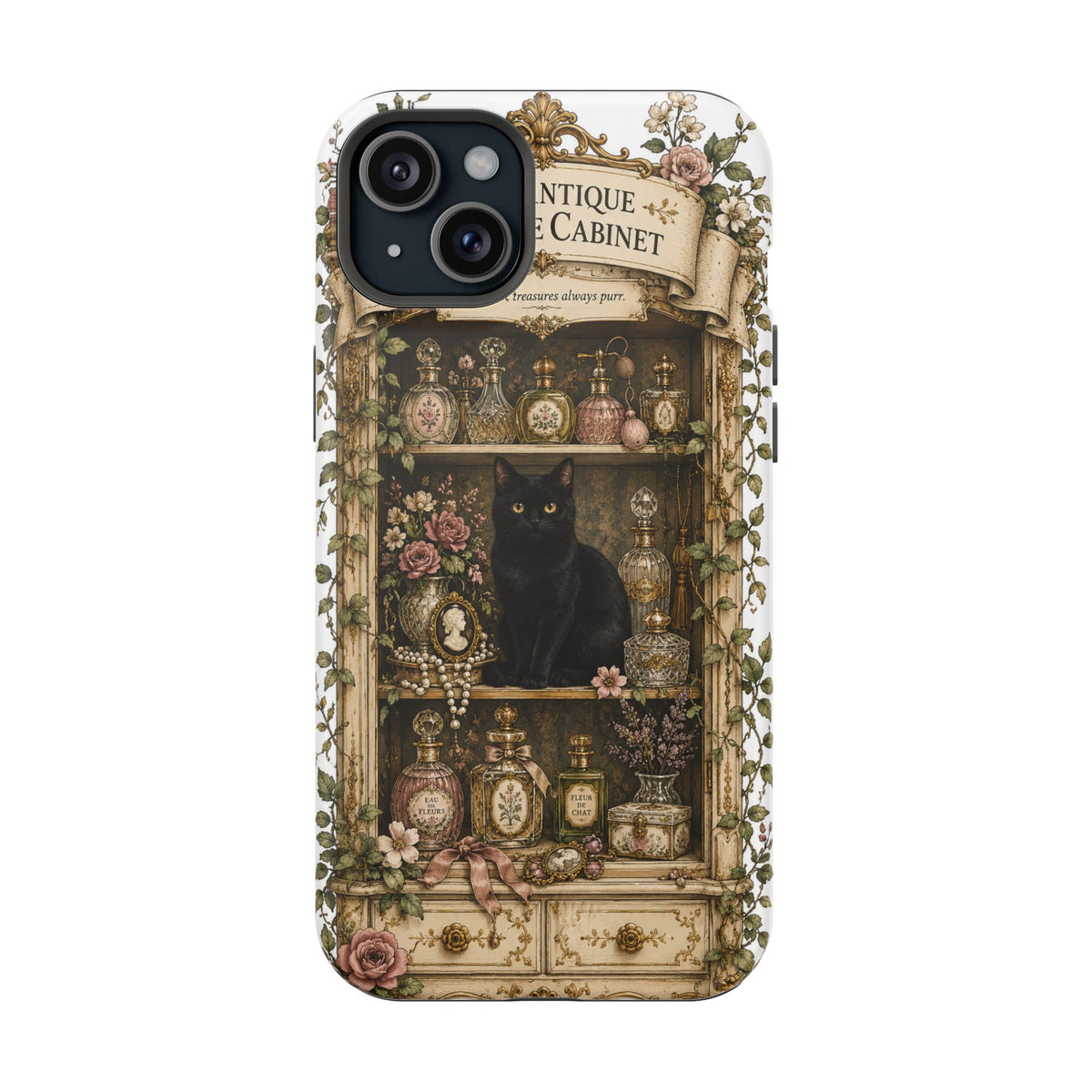 The Antique Perfume Cabinet | Cat Mom Collection Phone case