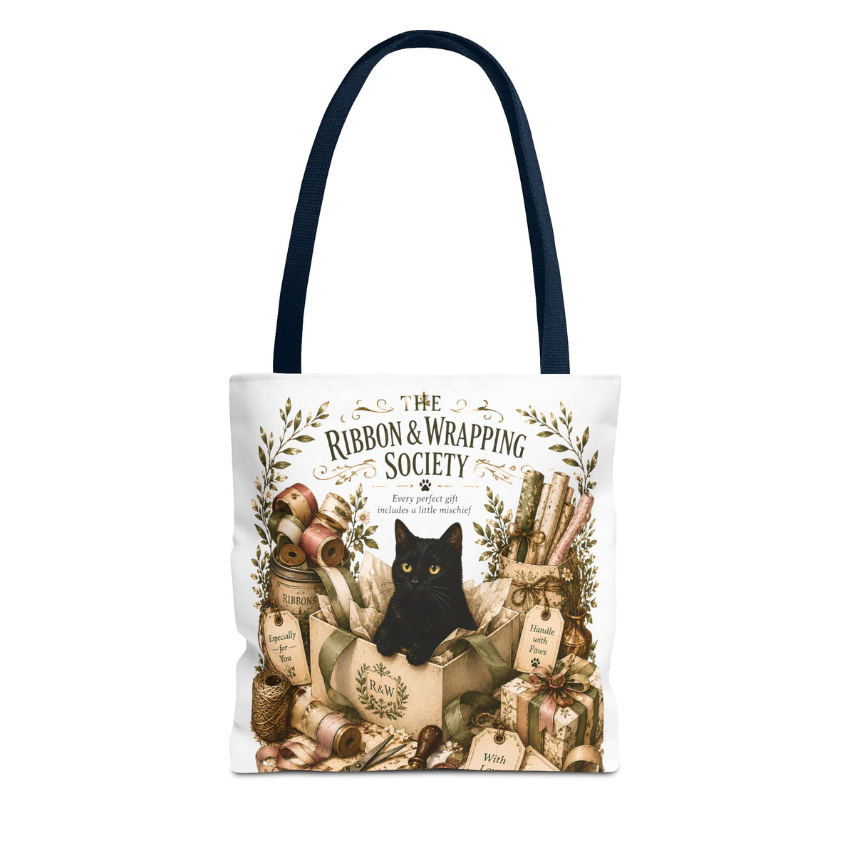 The Ribbon & Wrapping Society | Cat Mom Collection Totebag