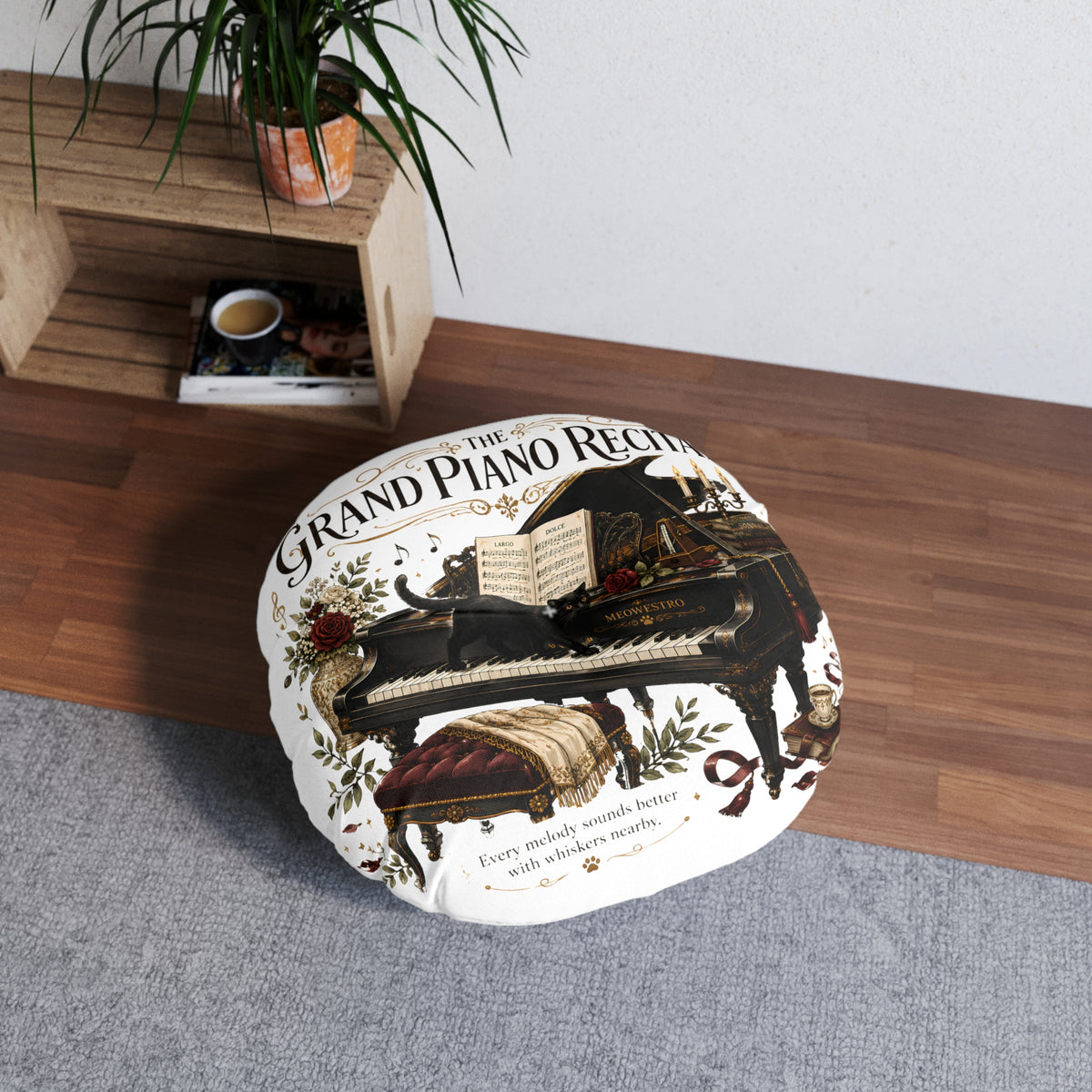 The Grand Piano Recital | Cat Mom Collection Pillow