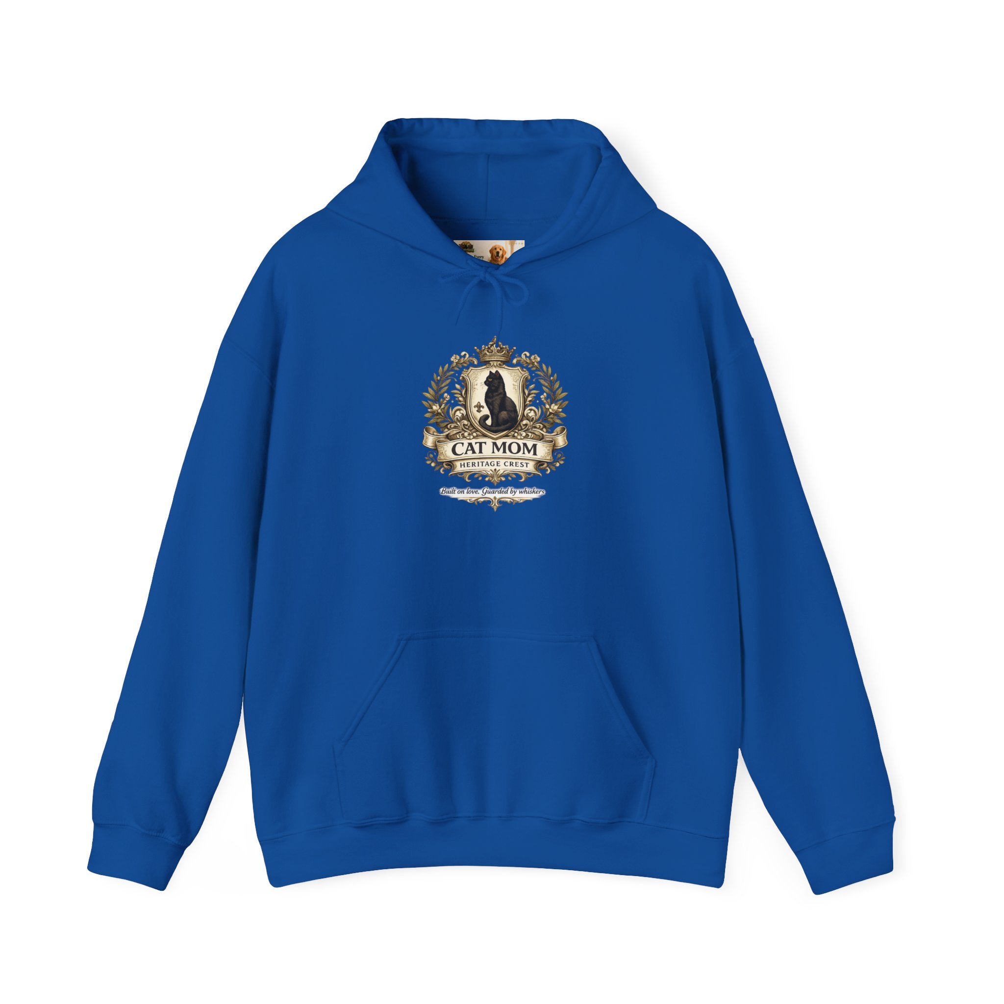 Cat Mom Heritage Crest | Gildan Heavy Blend™ Hoodie (18500)
