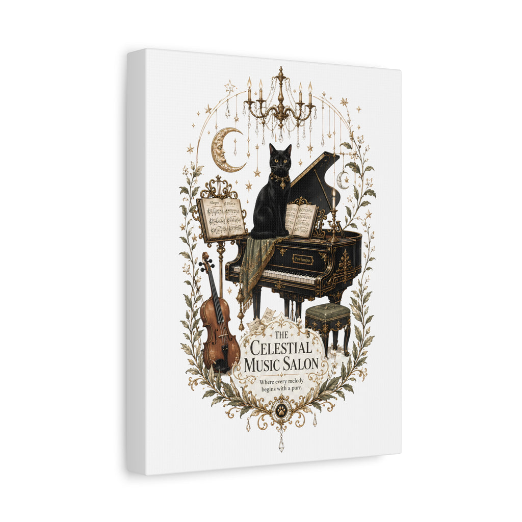 THE CELESTIAL MUSIC SALON | Matte Canvas, Stretched