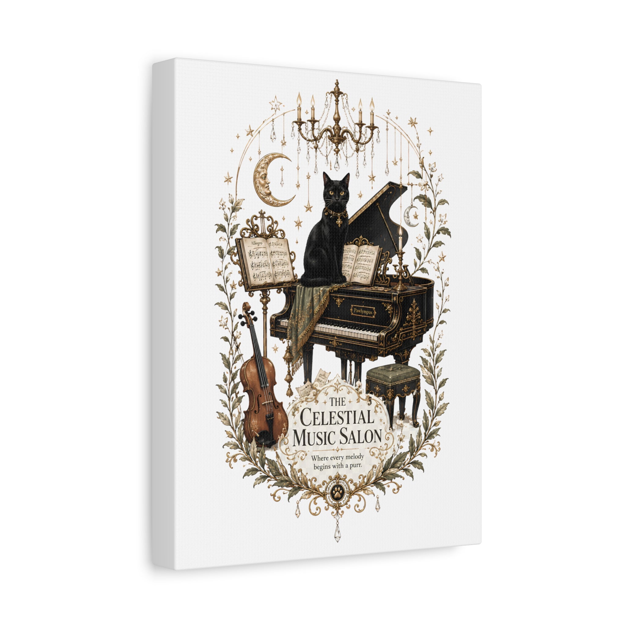 THE CELESTIAL MUSIC SALON | Matte Canvas, Stretched