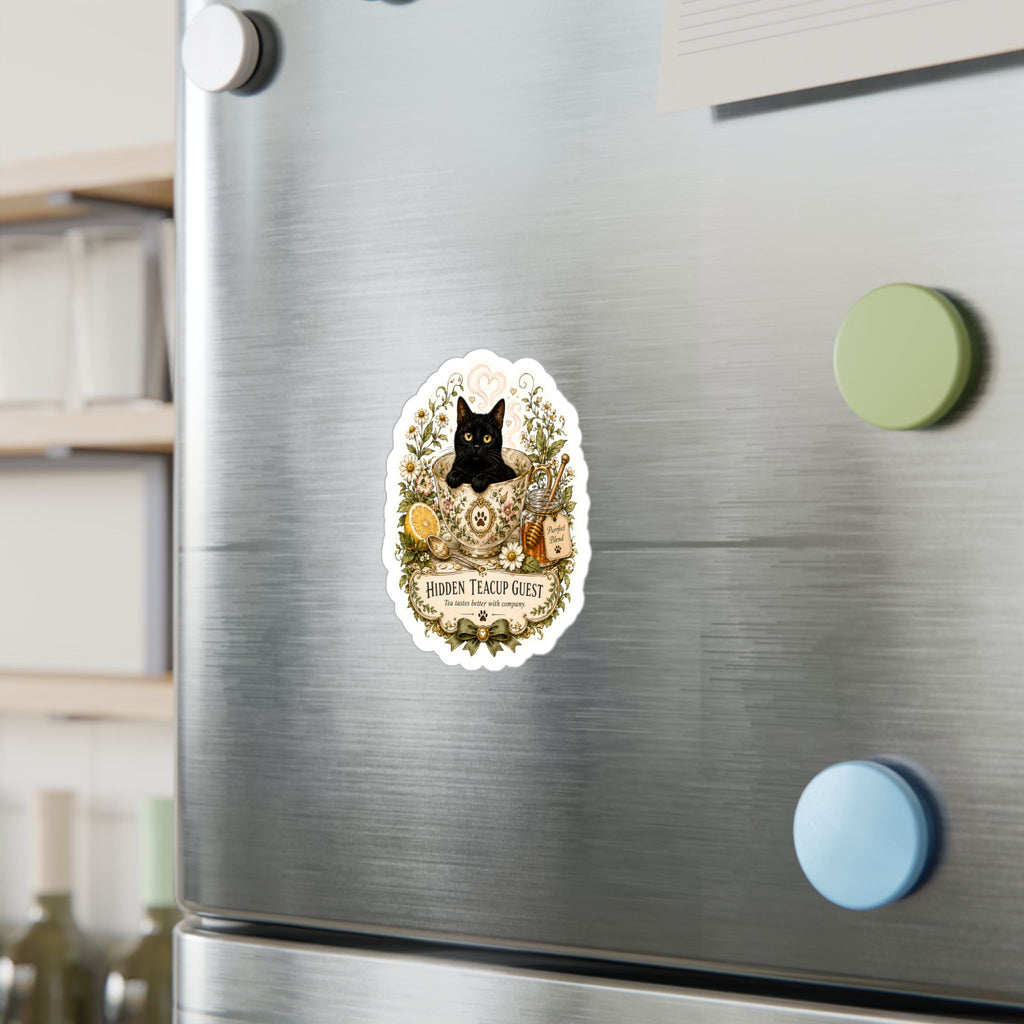 THE HIDDEN TEACUP GUEST | Kiss-Cut Vinyl Decals Sticker