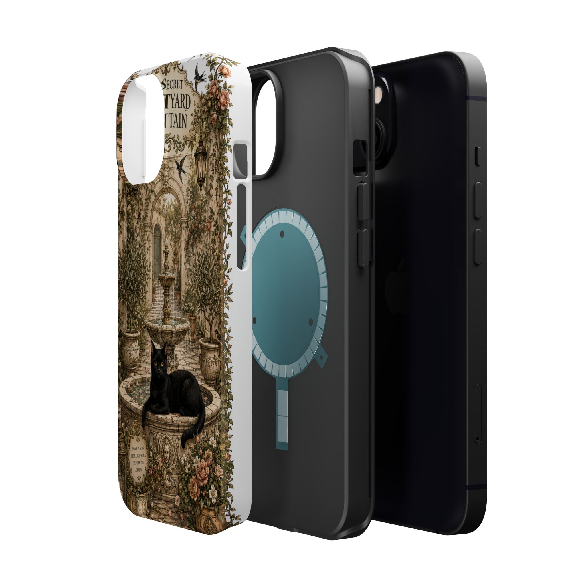 THE SECRET COURTYARD FOUNTAIN | Phone case