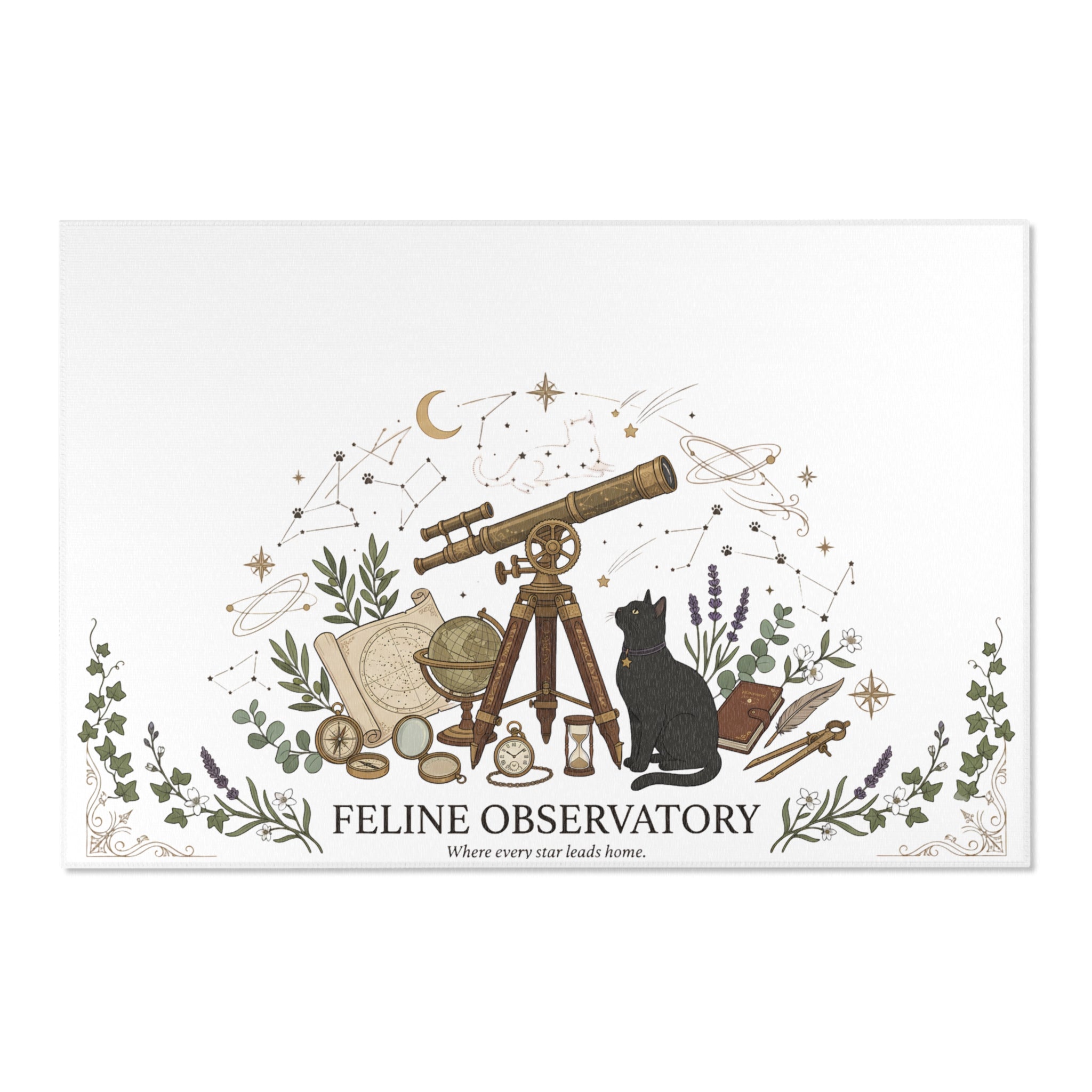 Feline Observator | Area Rugs