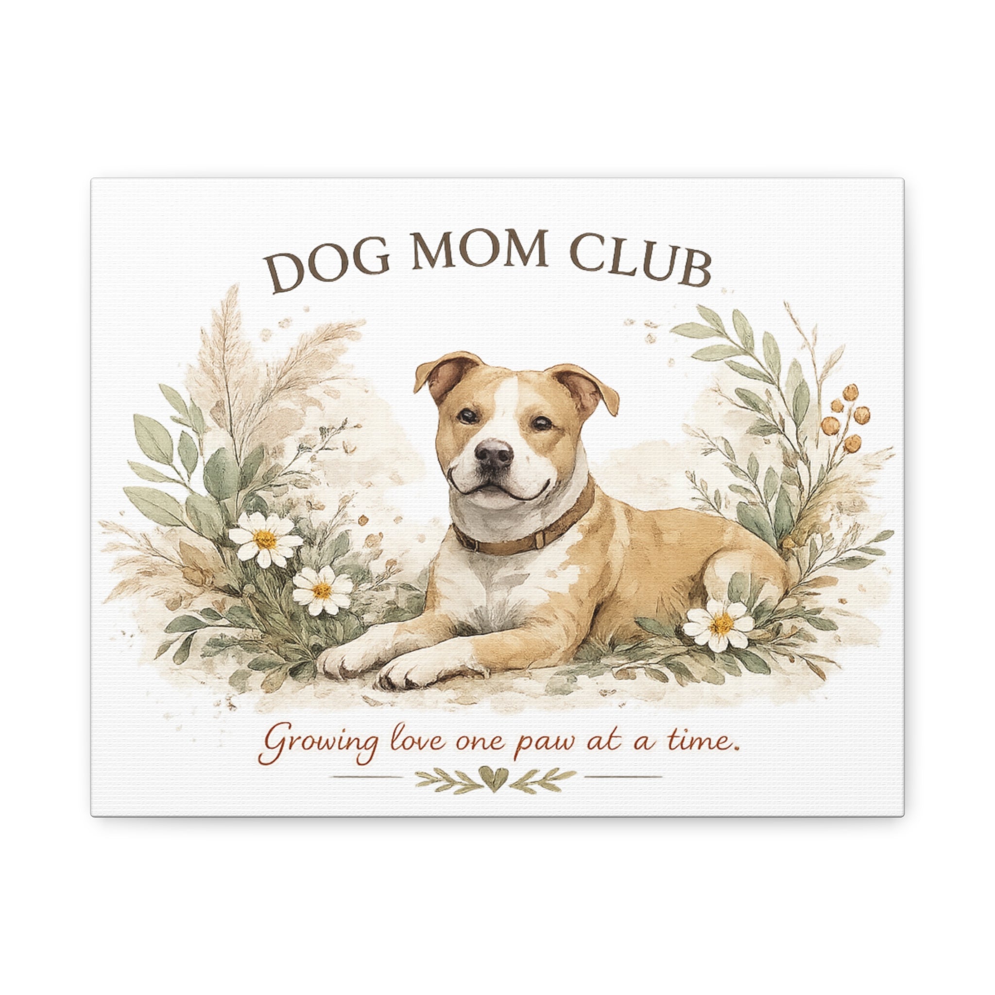 Dog Mom's Wild Garden | Matte Canvas, Stretched, 1.25"