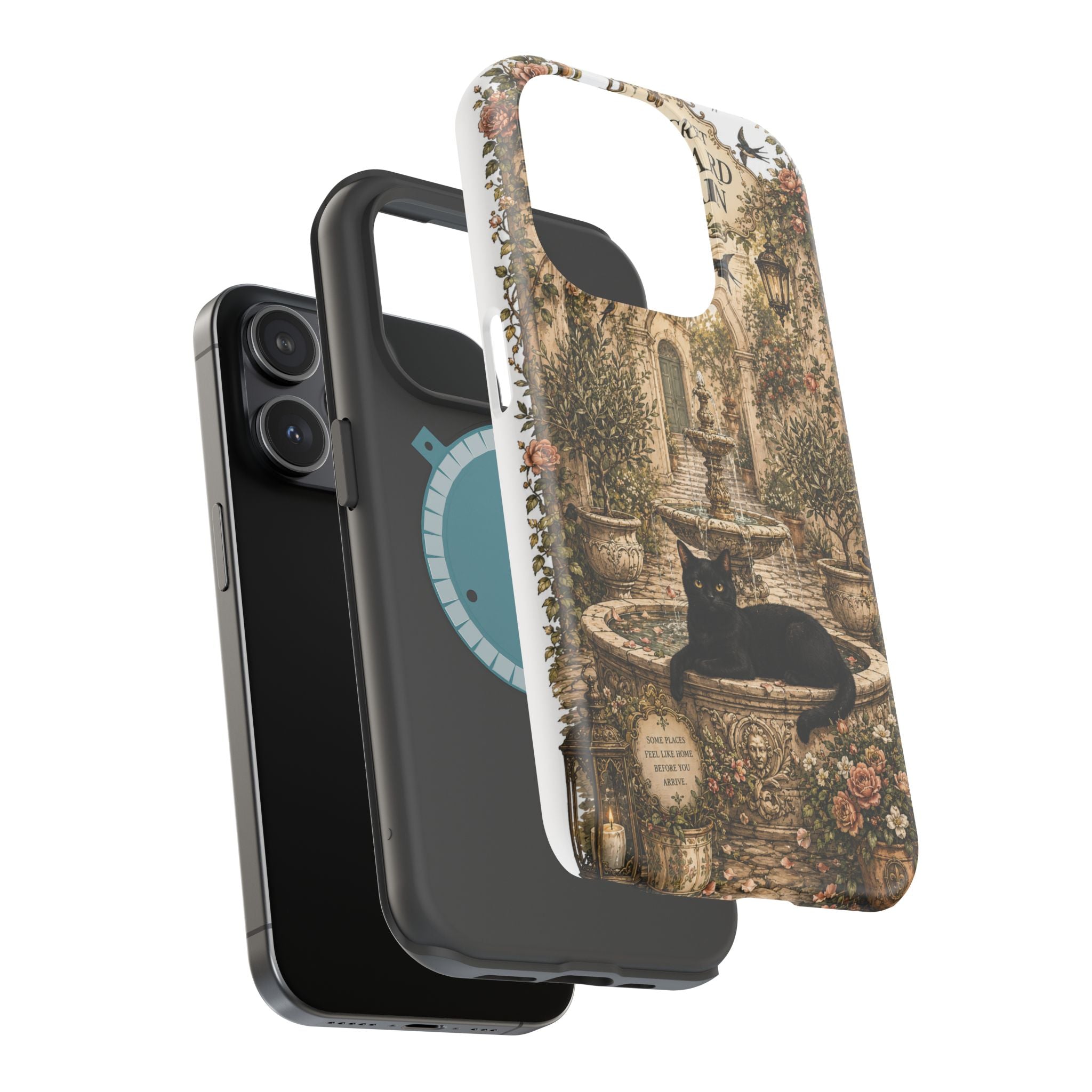 THE SECRET COURTYARD FOUNTAIN | Phone case