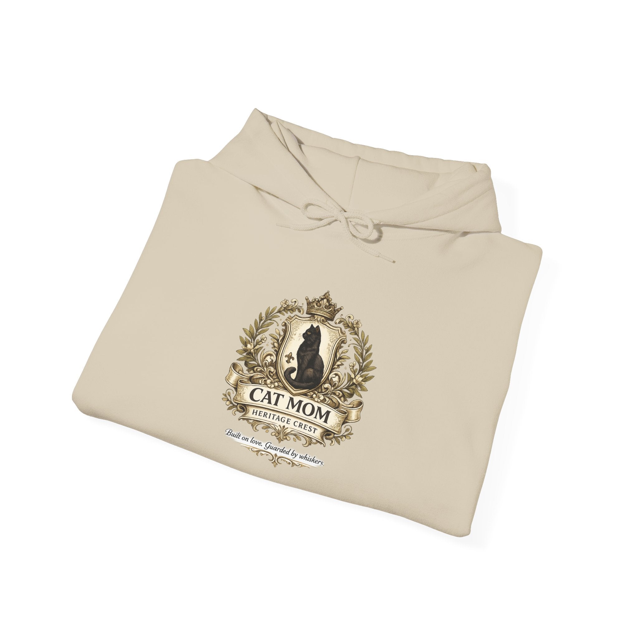 Cat Mom Heritage Crest | Gildan Heavy Blend™ Hoodie (18500)