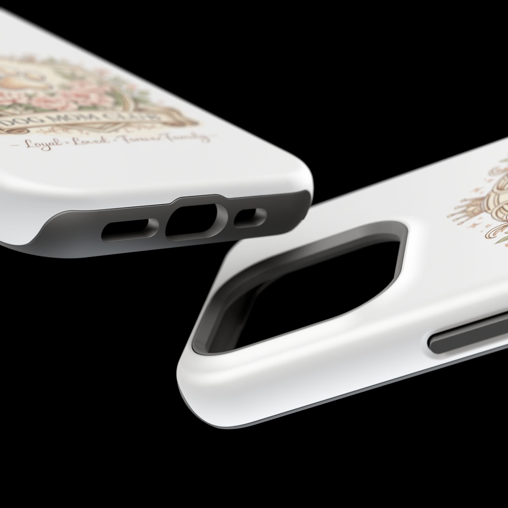 Floral Paw Crest Phone case