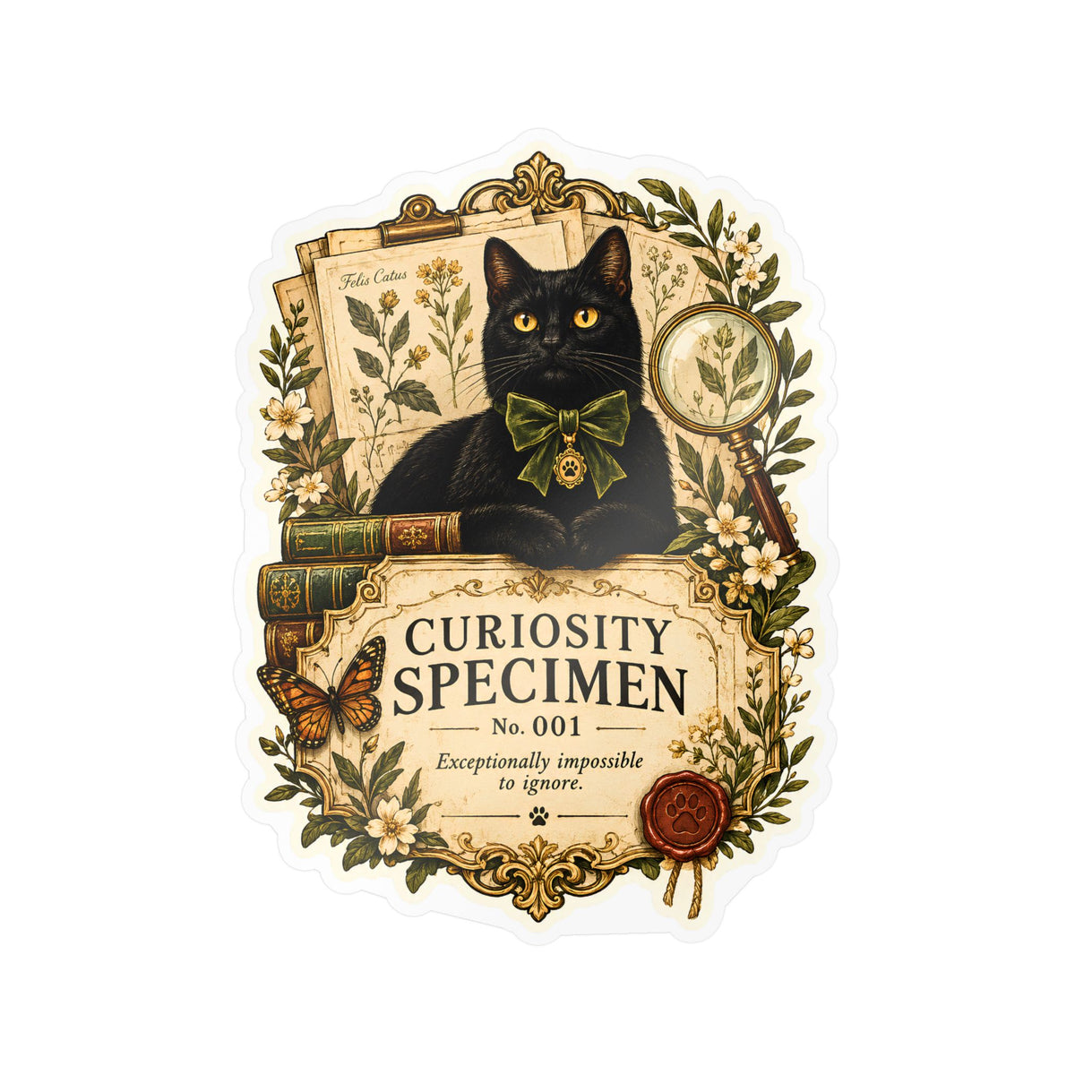 The Curiosity Specimen | Cat Mom Collection Sticker