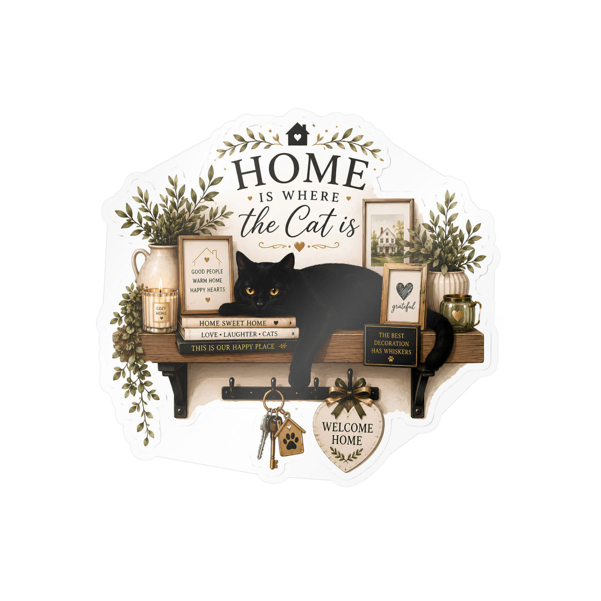 The Housewarming Shelf | Cat Mom Collection Sticker