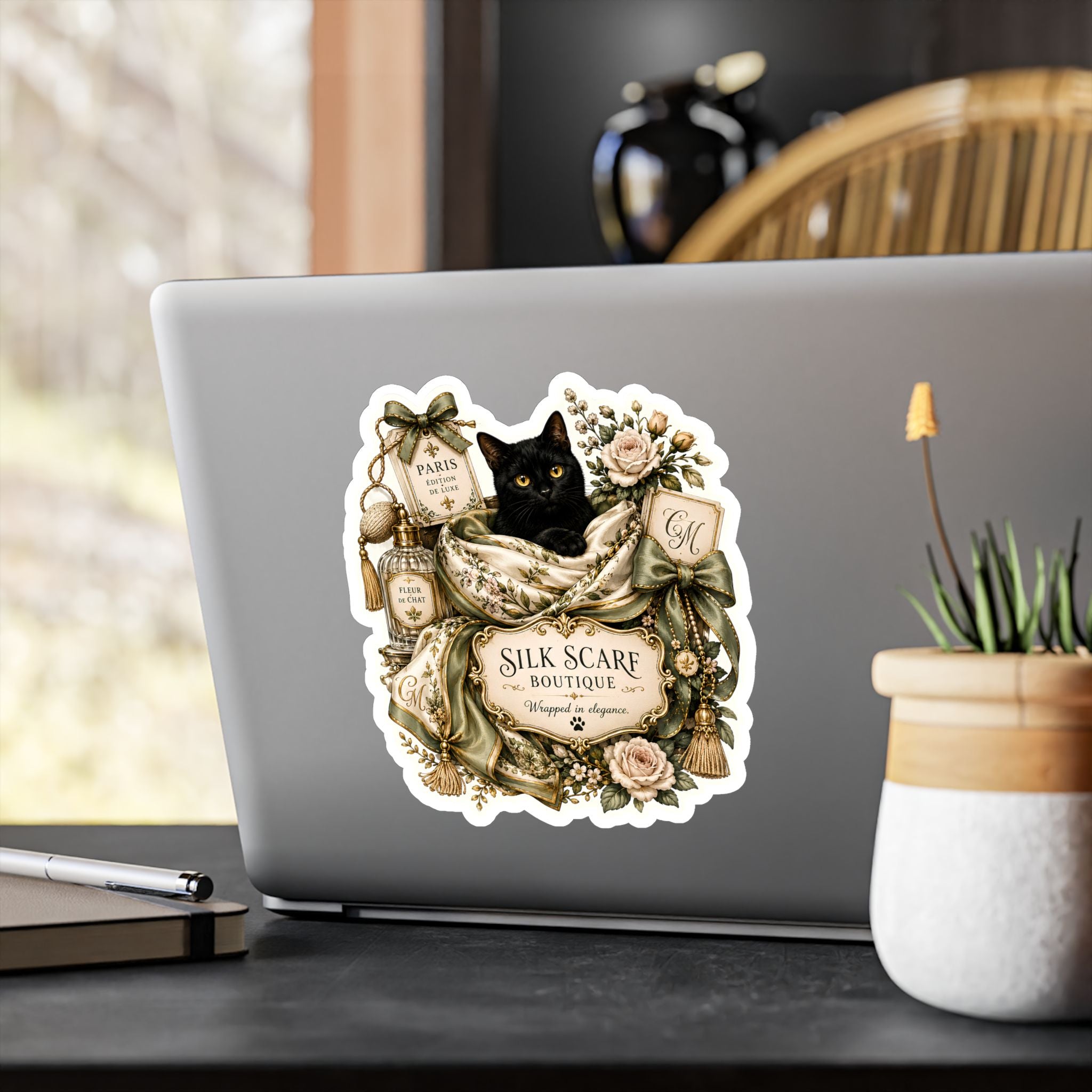 THE SILK SCARF BOUTIQUE | Kiss-Cut Vinyl Decals Sticker