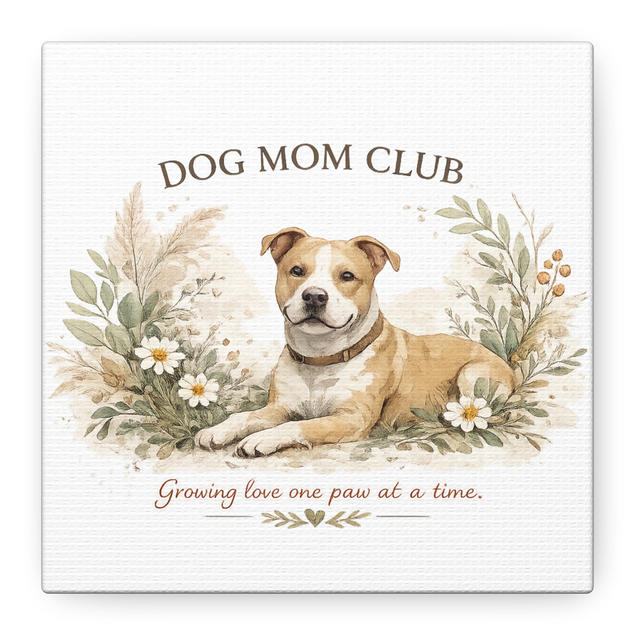 Dog Mom's Wild Garden | Matte Canvas, Stretched, 1.25"