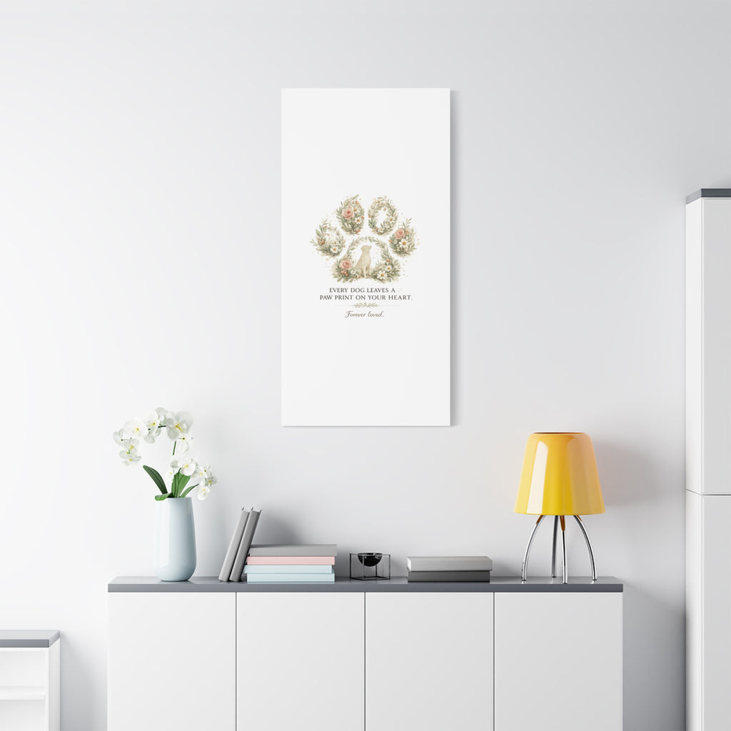 Every Dog Leaves a Paw Print | Matte Canvas, Stretched, 1.25"