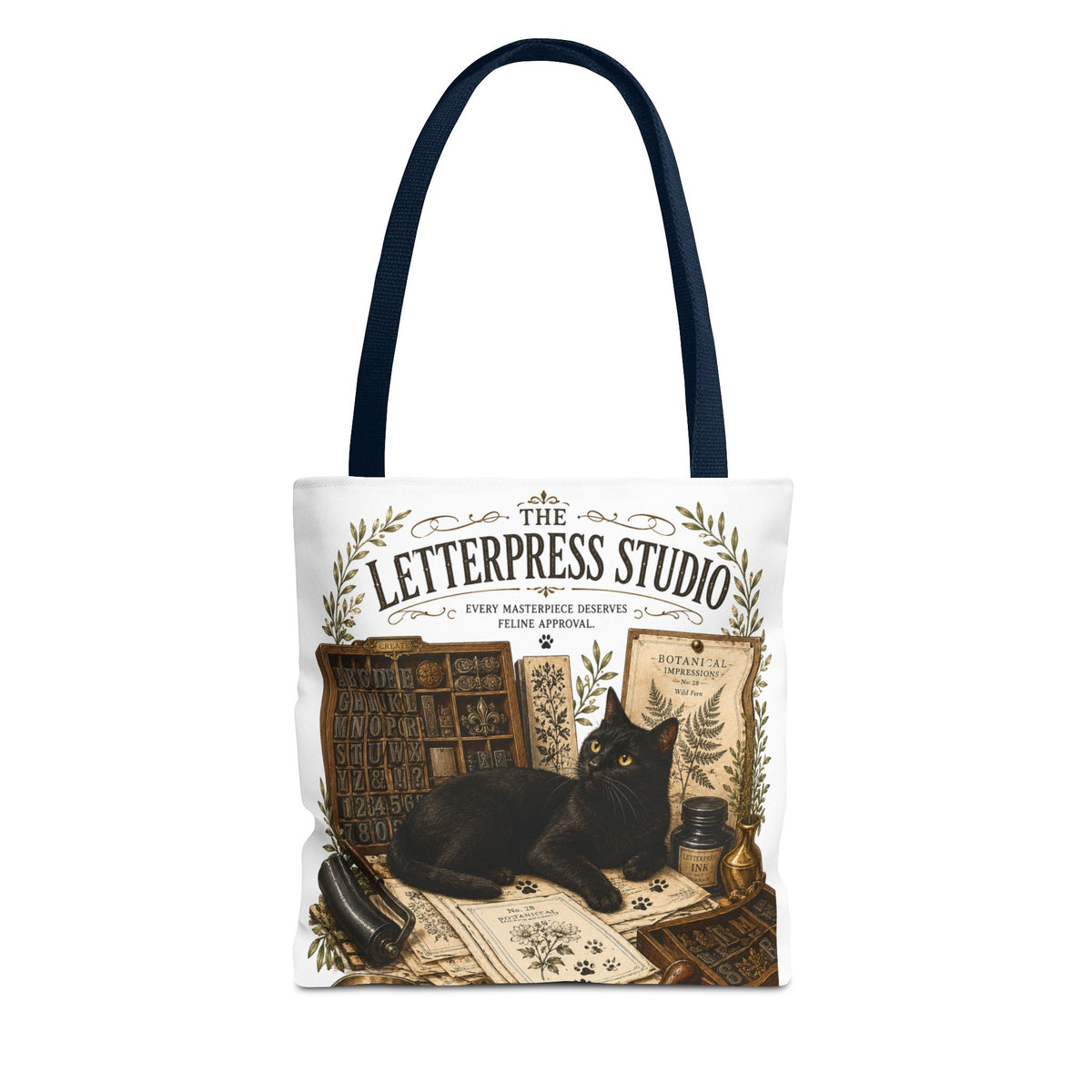 The Letterpress Studio | Cat Mom Collection Totebag