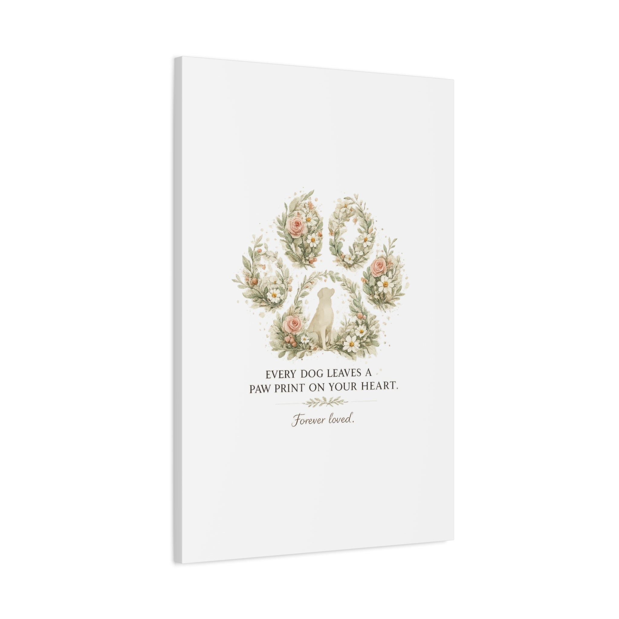 Every Dog Leaves a Paw Print | Matte Canvas, Stretched, 1.25"