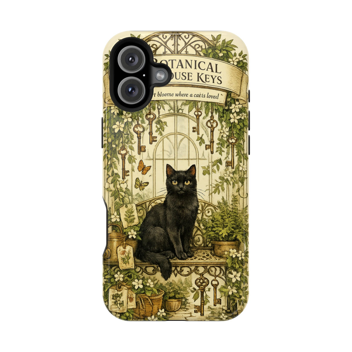 The Botanical Greenhouse Keys | Cat Mom Collection Phone case