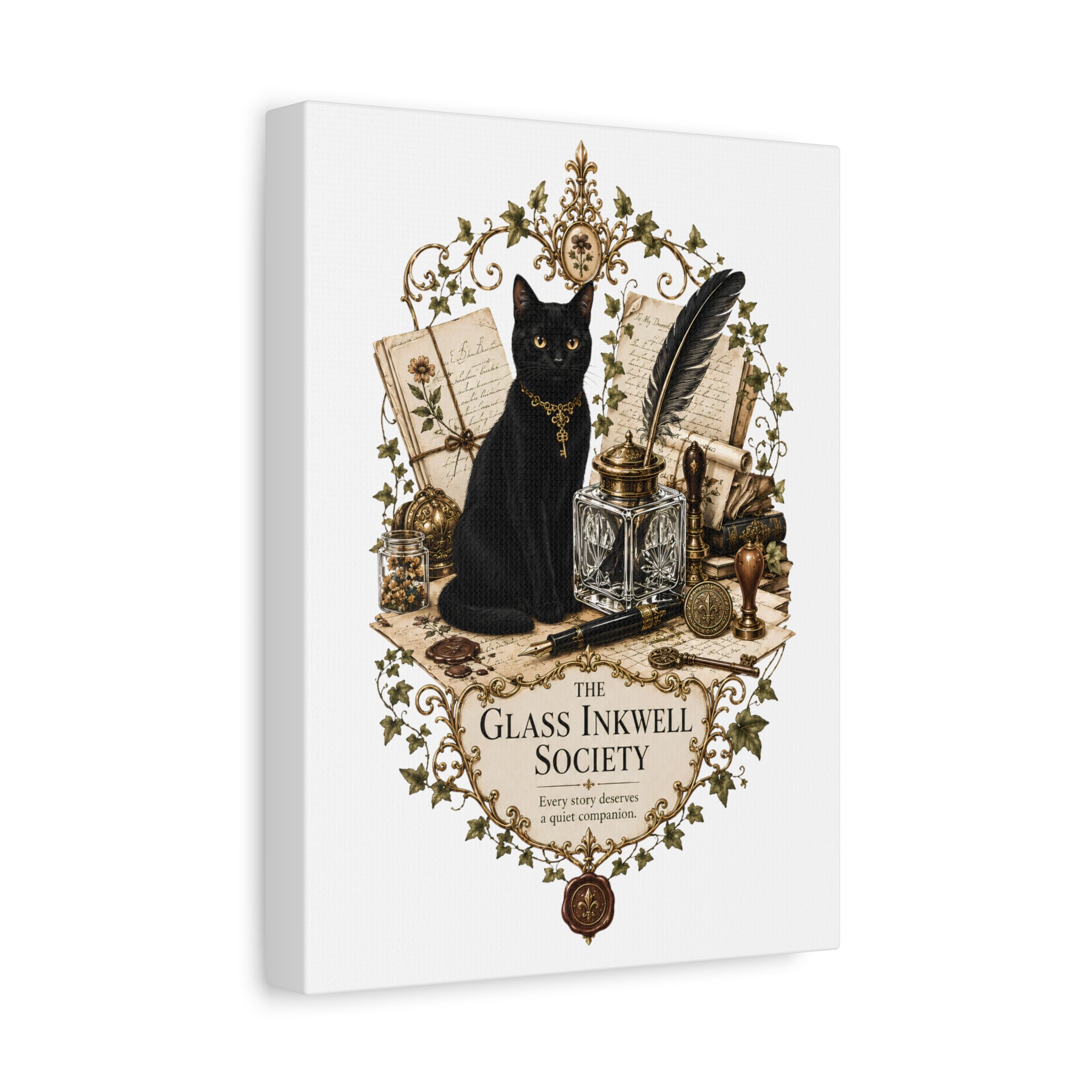 THE GLASS INKWELL SOCIETY | Matte Canvas, Stretched