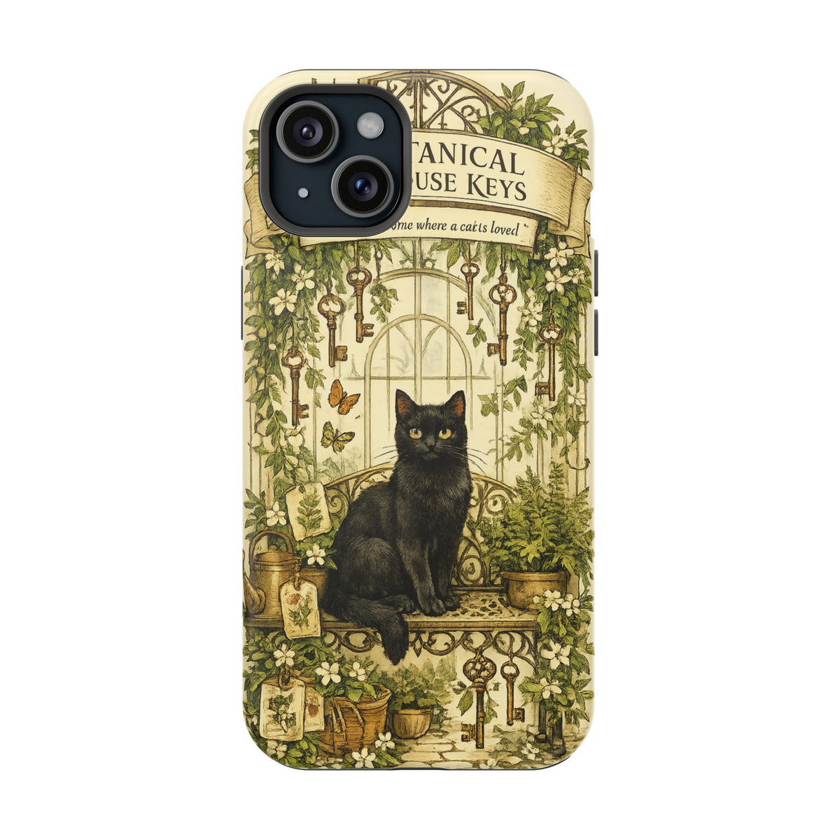 The Botanical Greenhouse Keys | Cat Mom Collection Phone case
