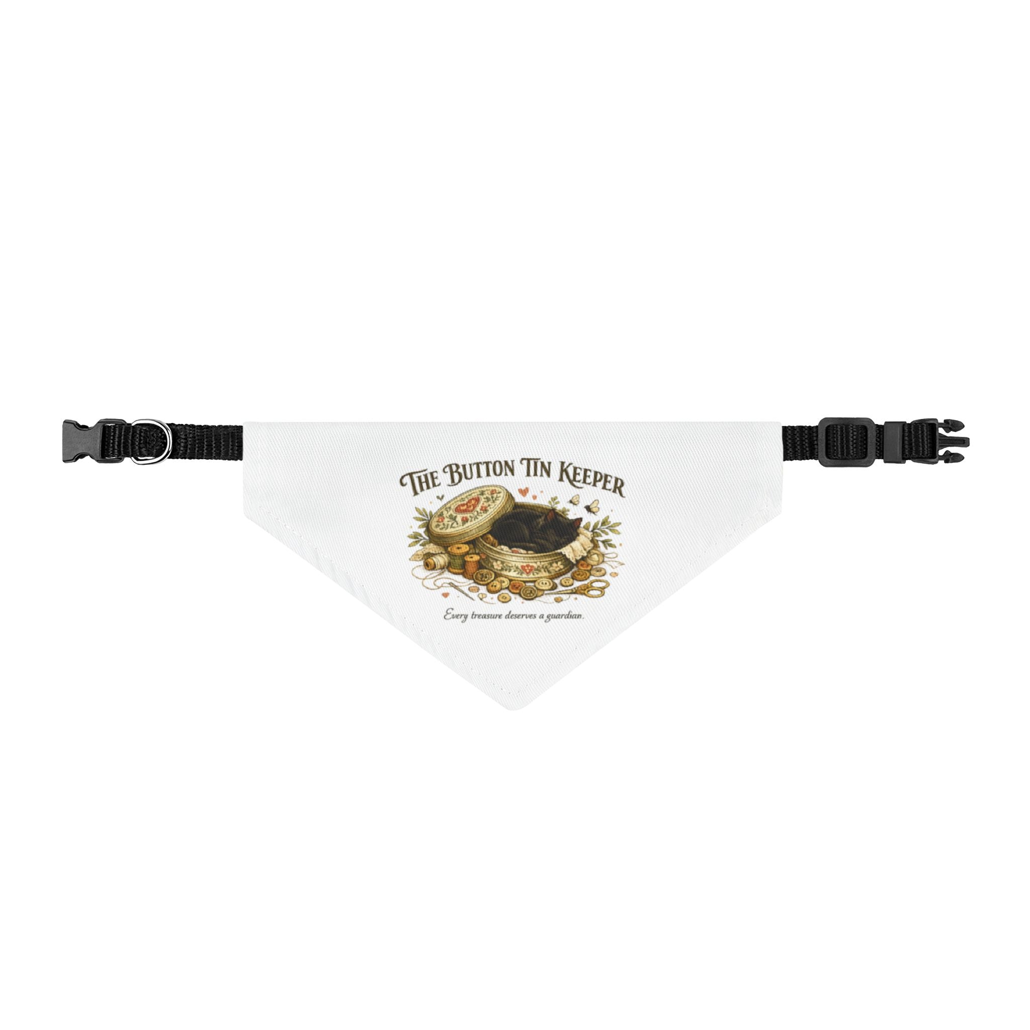 THE BUTTON TIN KEEPER | Clip-on Pet Bandana