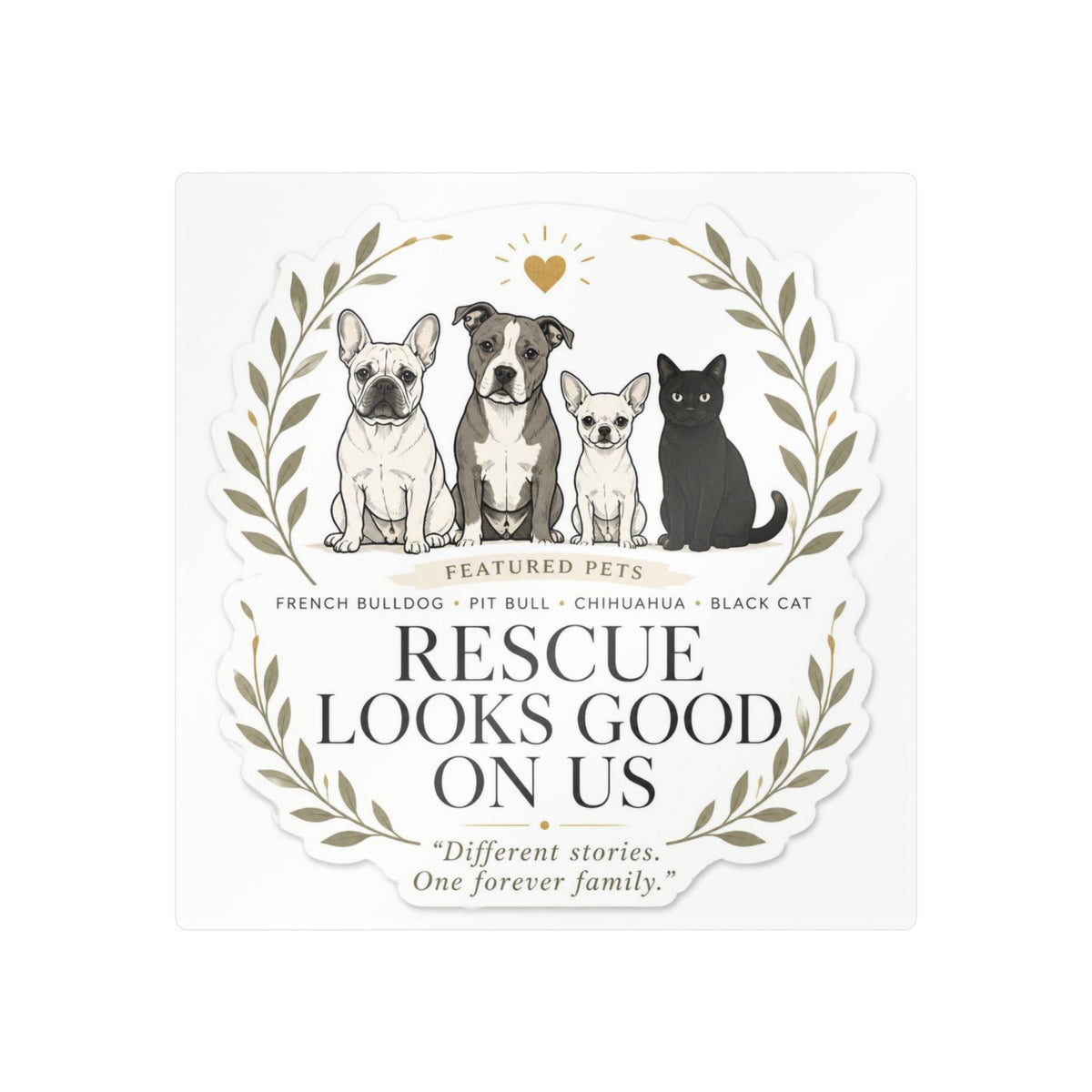 Rescue Looks Good on Us | Rescue Collection Sticker