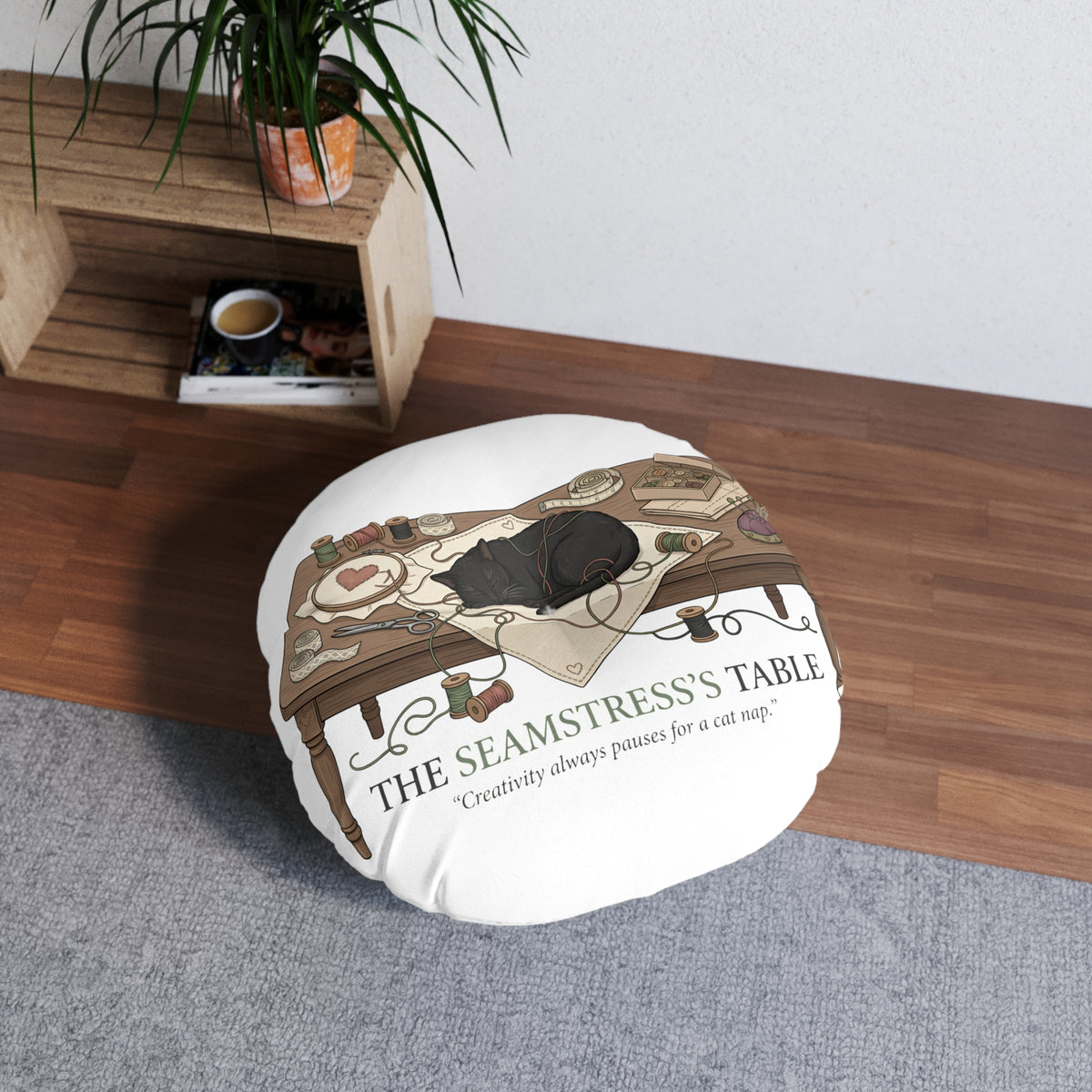 The Seamstress's Table | Cat Mom Collection Pillow