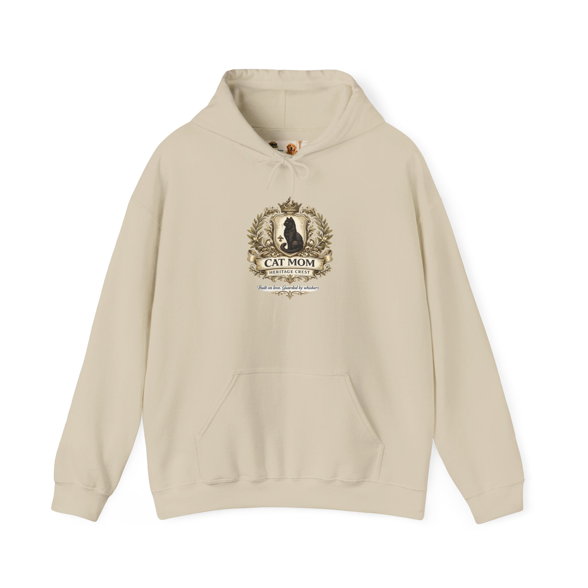 Cat Mom Heritage Crest | Gildan Heavy Blend™ Hoodie (18500)