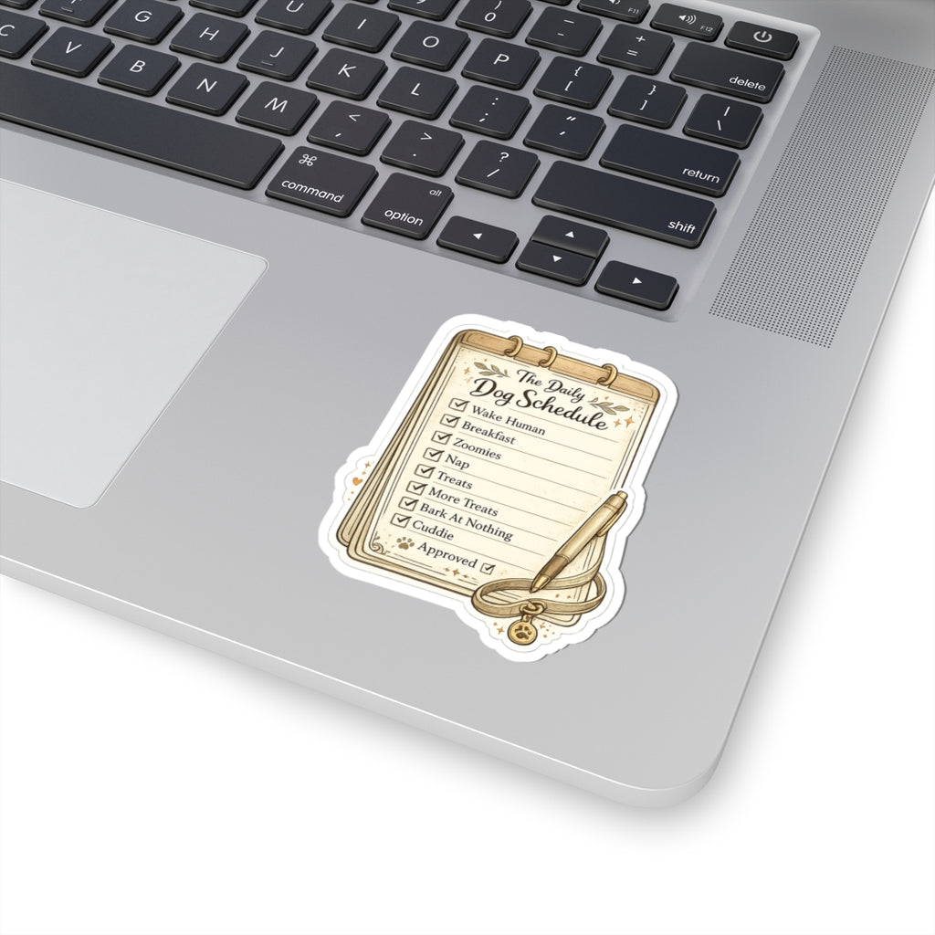 The Daily Dog Schedule | Kiss-Cut Stickers
