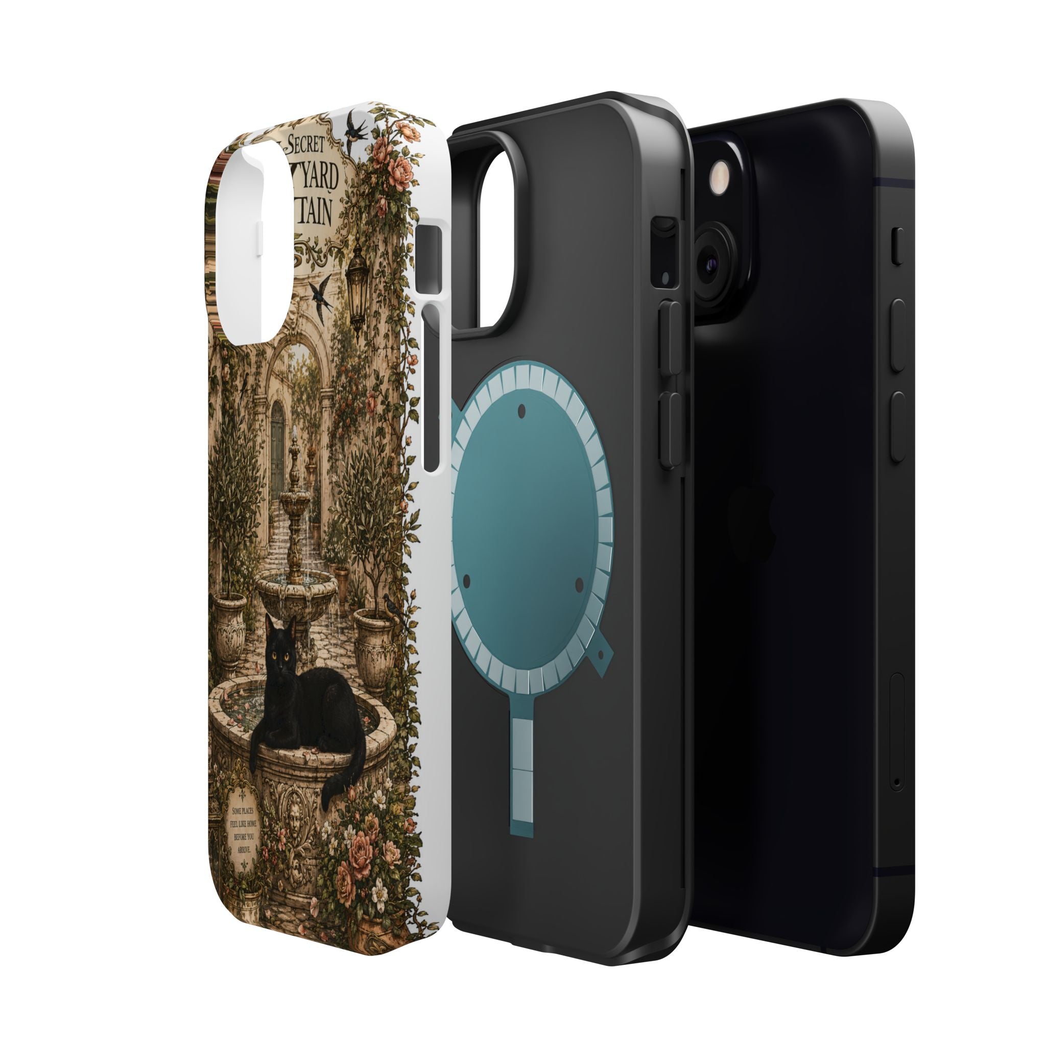 THE SECRET COURTYARD FOUNTAIN | Phone case