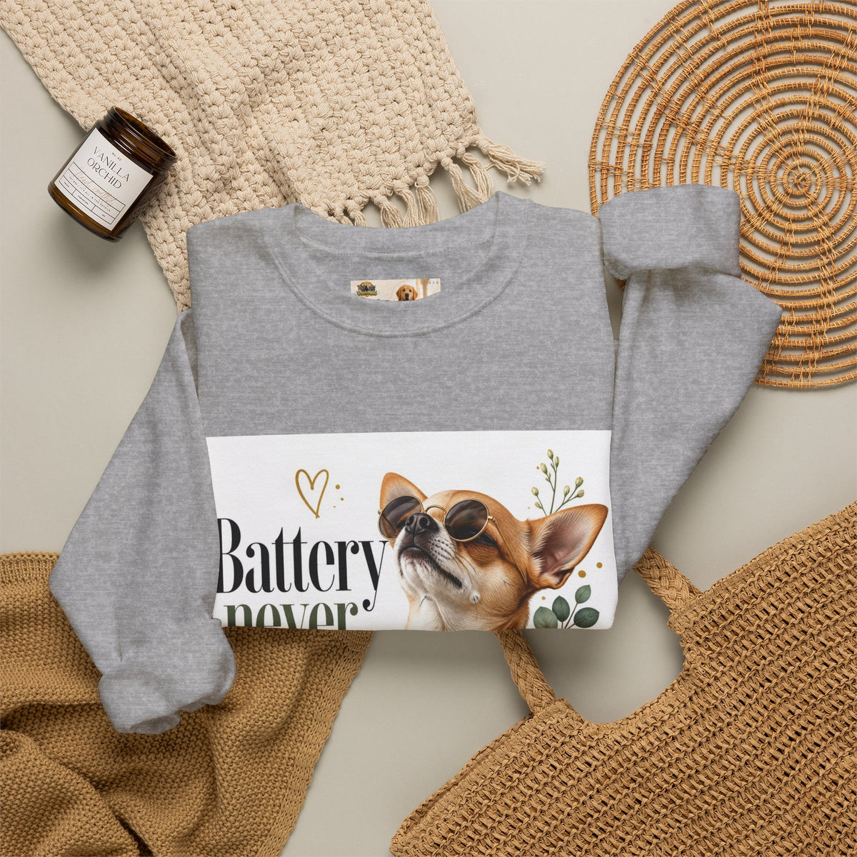 Battery never low | Fun Collection Sweatshirt