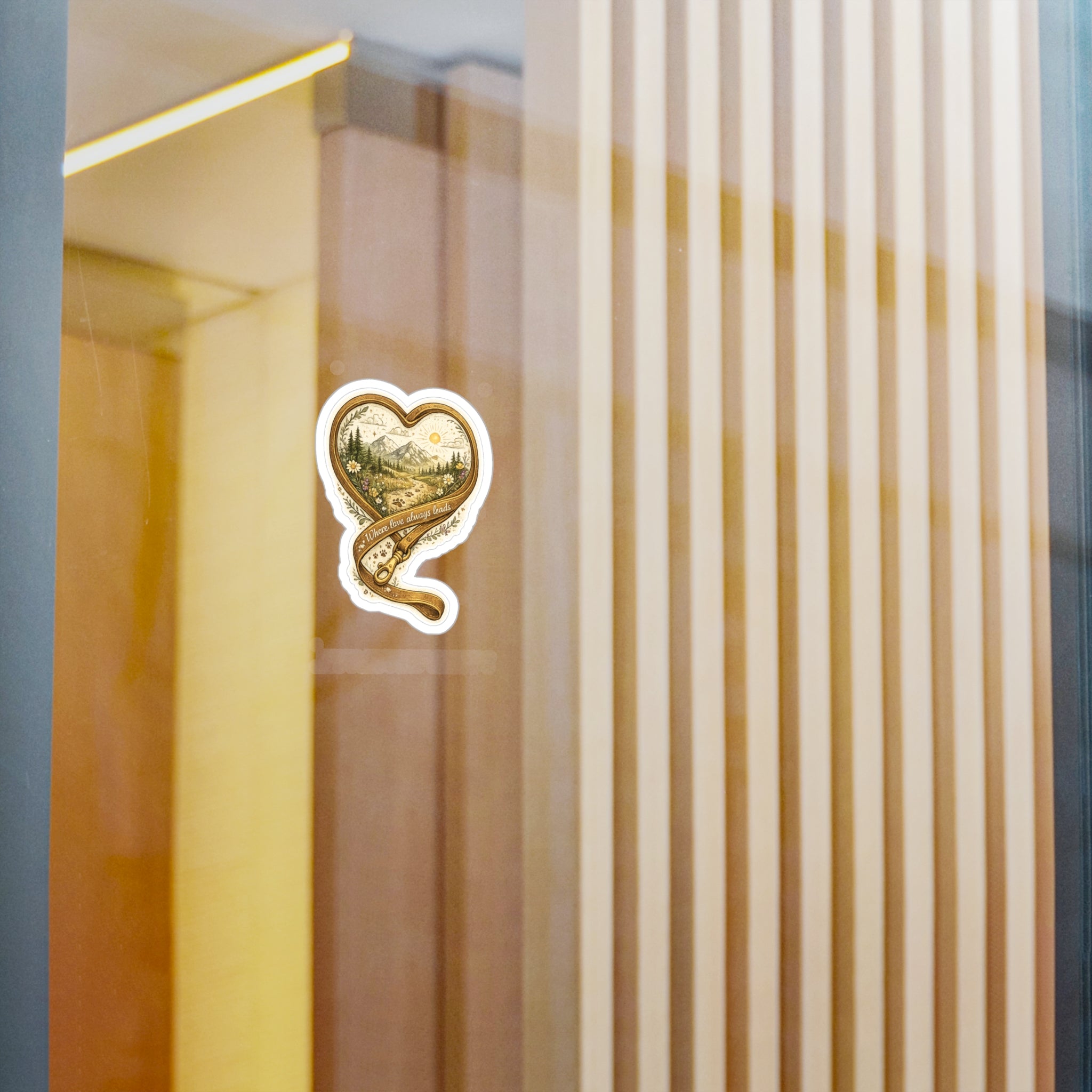 The Golden Leash | Kiss-Cut Vinyl Decals Sticker