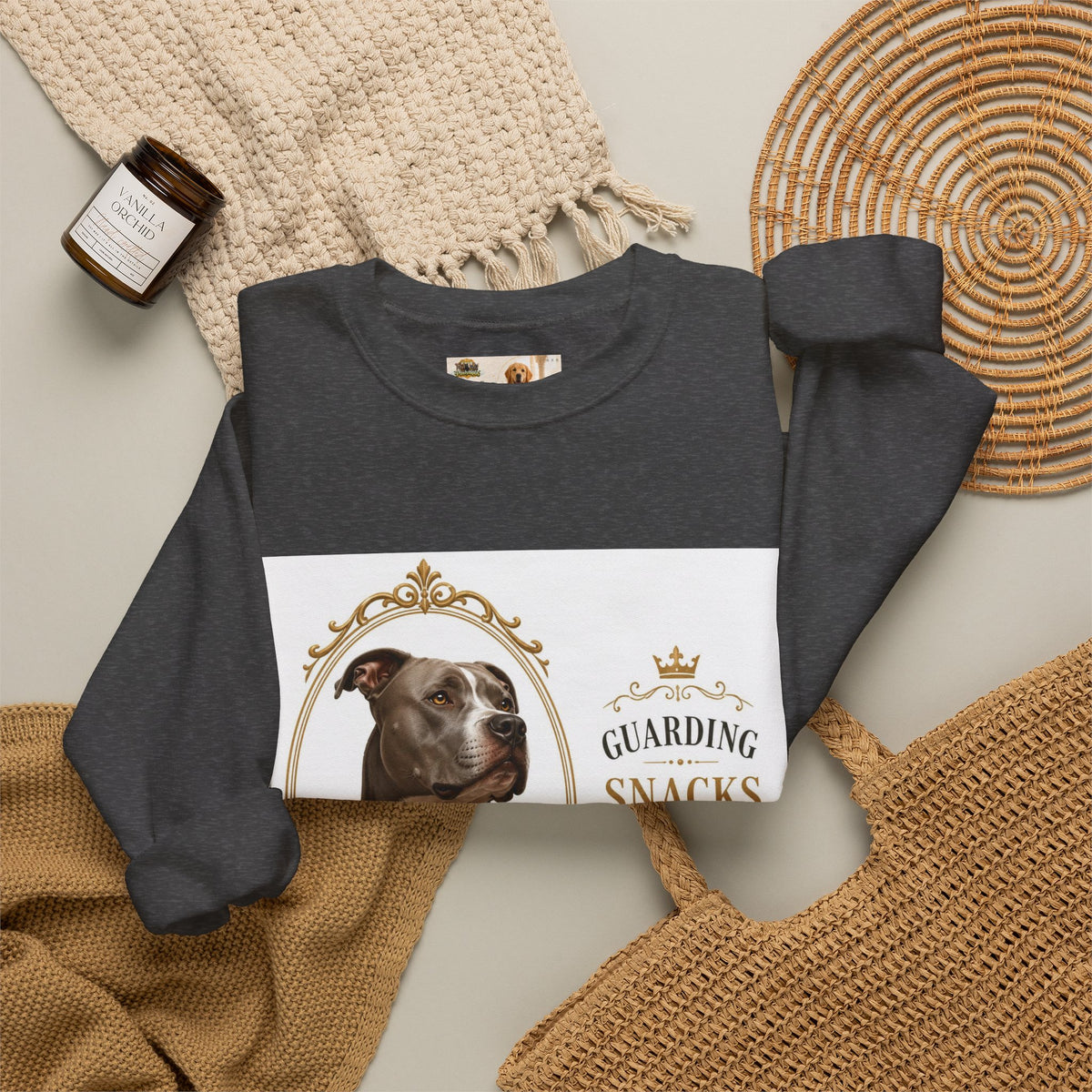 Guarding snacks | Fun Collection Sweatshirt
