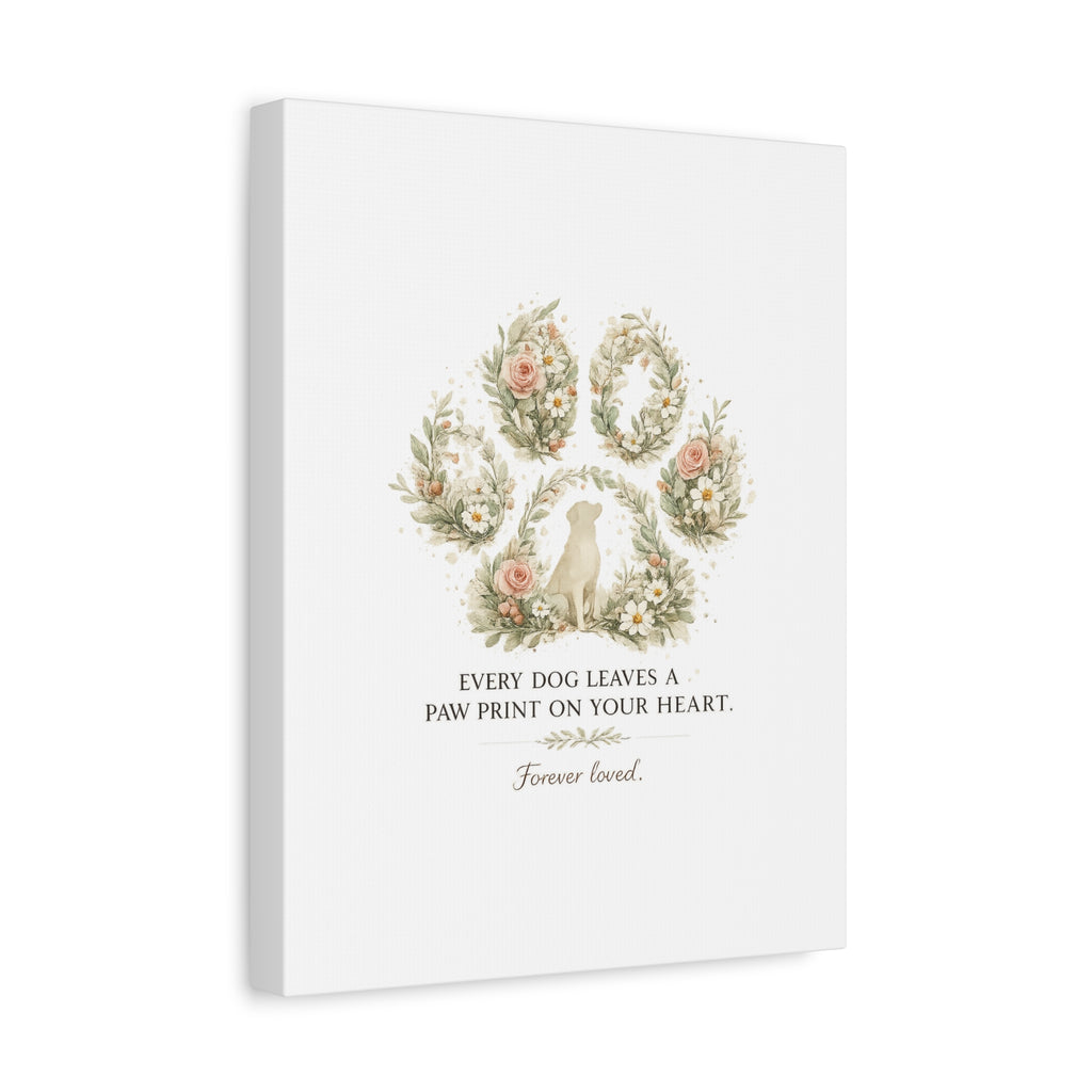 Every Dog Leaves a Paw Print | Matte Canvas, Stretched, 1.25"
