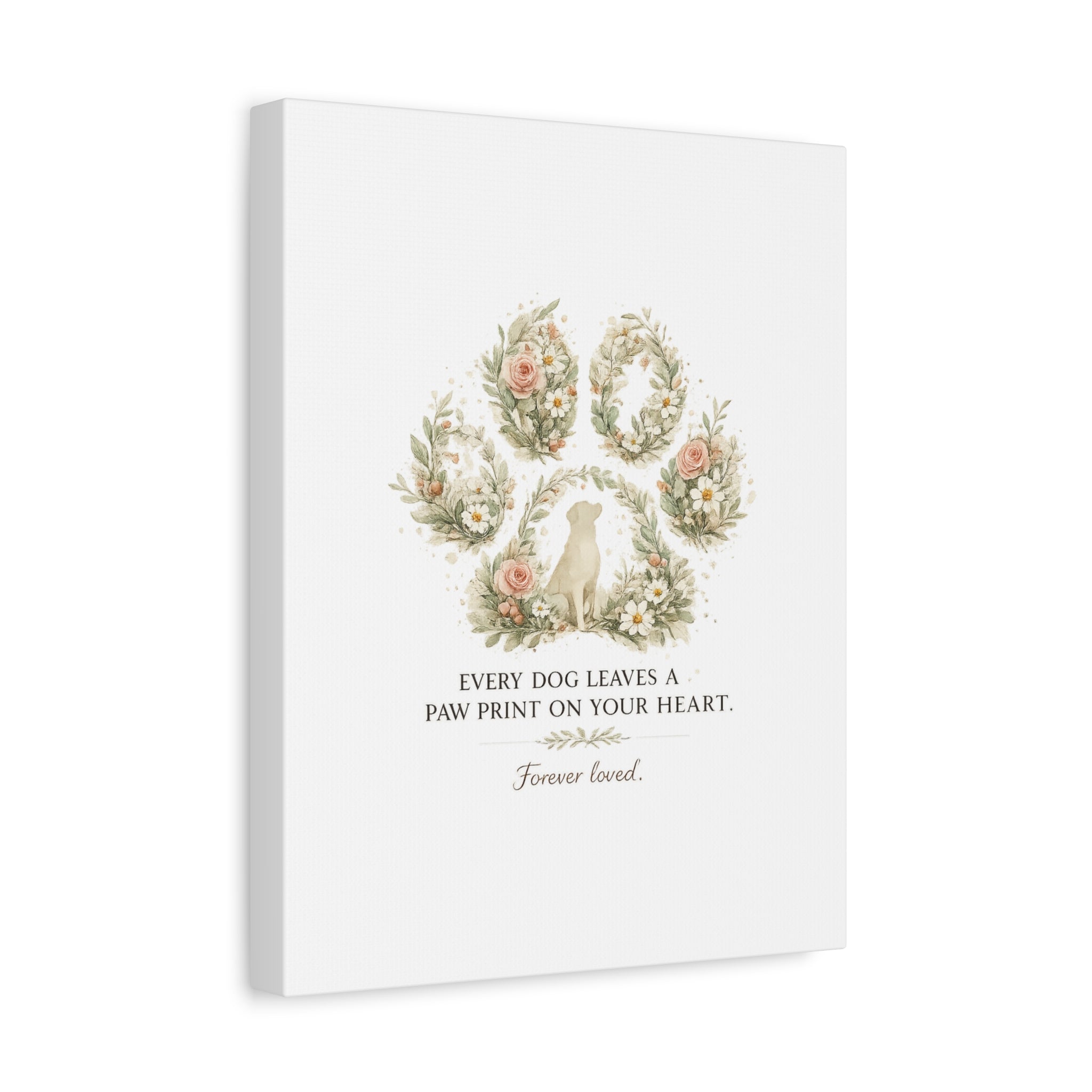 Every Dog Leaves a Paw Print | Matte Canvas, Stretched, 1.25"