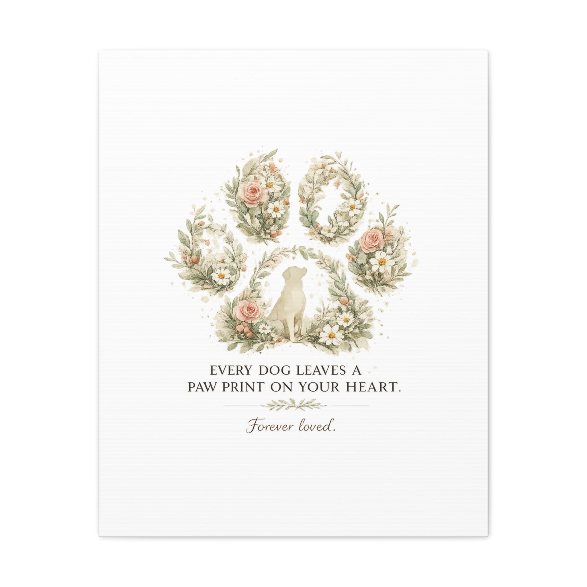 Every Dog Leaves a Paw Print | Matte Canvas, Stretched, 1.25"