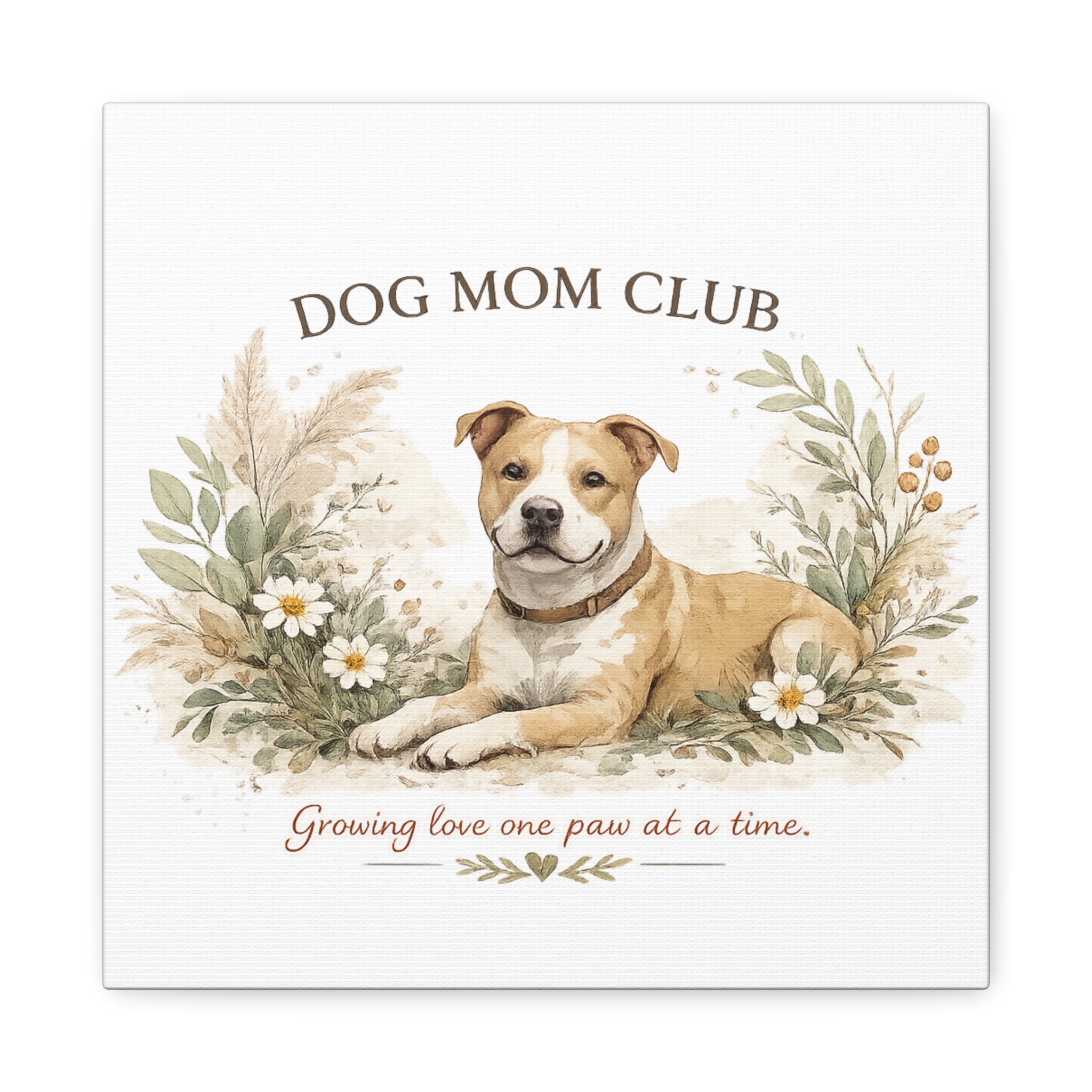 Dog Mom's Wild Garden | Matte Canvas, Stretched, 1.25"