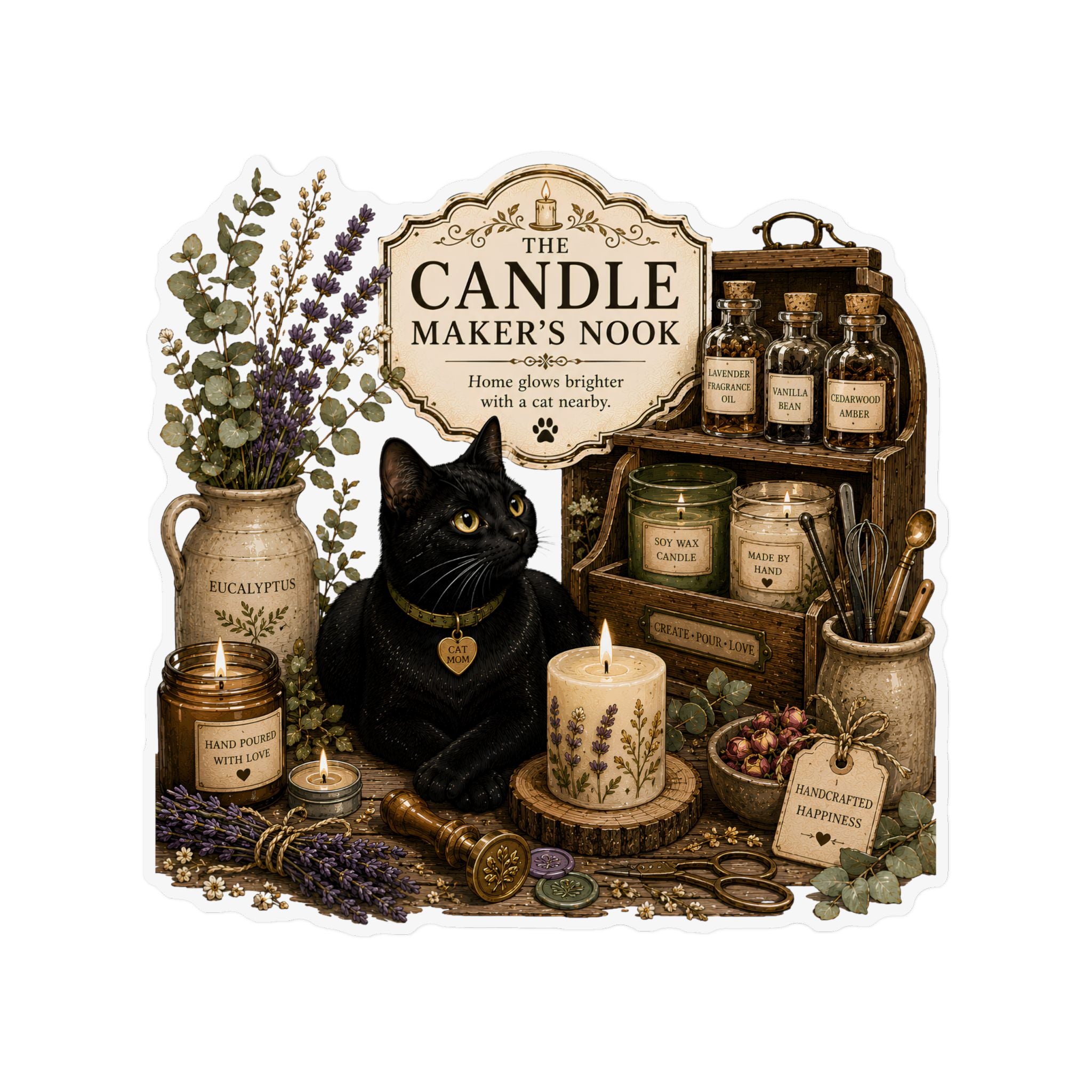 THE CANDLE MAKER'S NOOK | Custom Shape Magnets