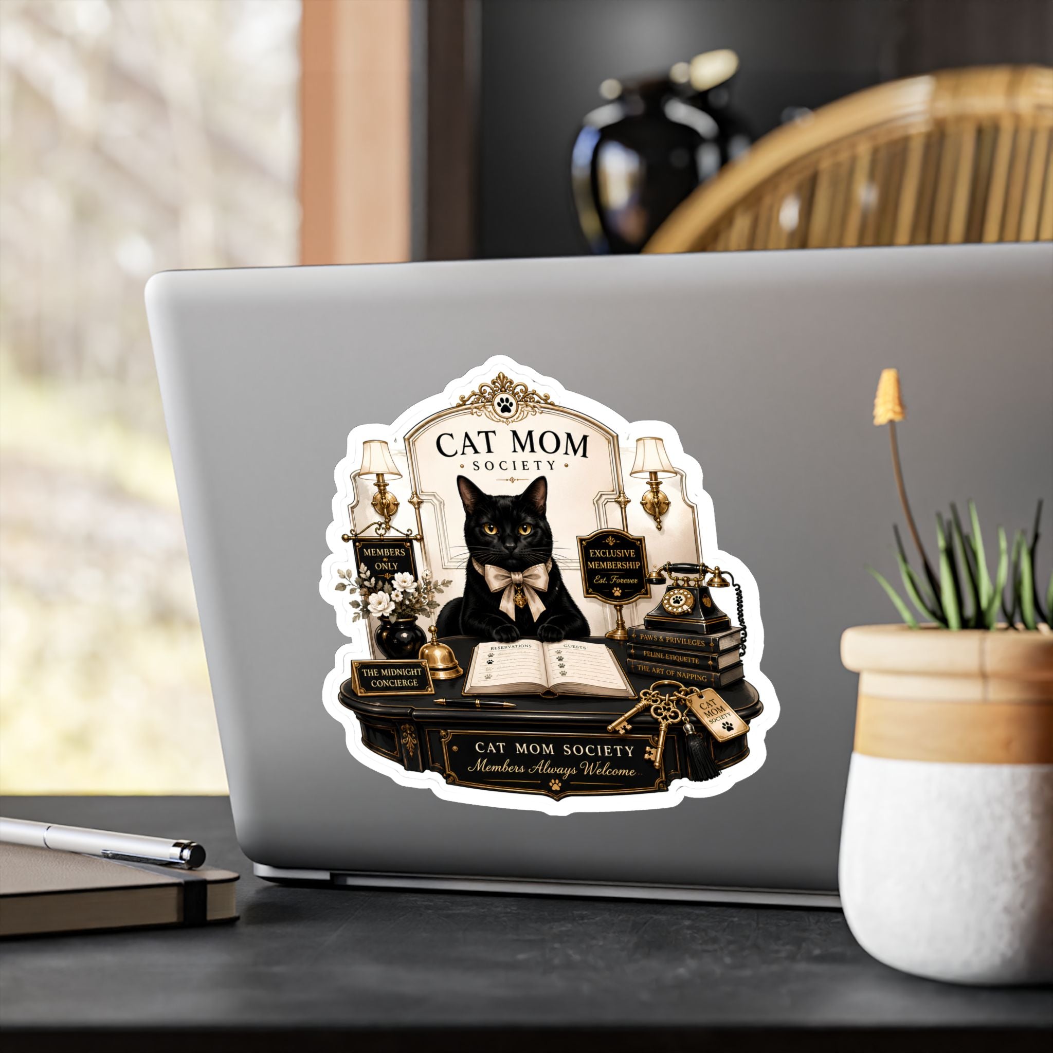 The Midnight Concierge | Kiss-Cut Vinyl Decals Sticker