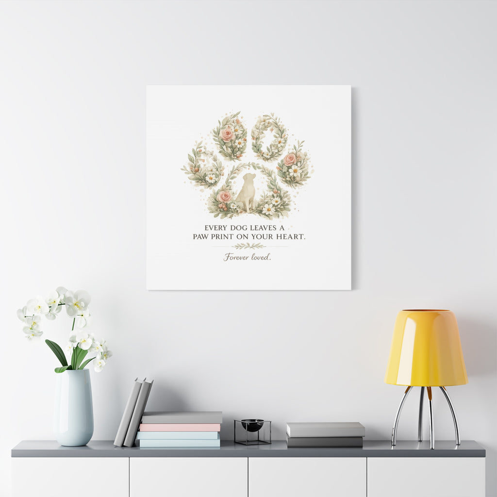 Every Dog Leaves a Paw Print | Matte Canvas, Stretched, 1.25"