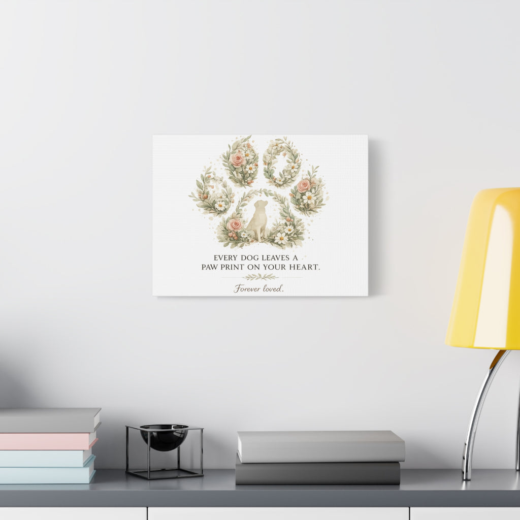 Every Dog Leaves a Paw Print | Matte Canvas, Stretched, 1.25"