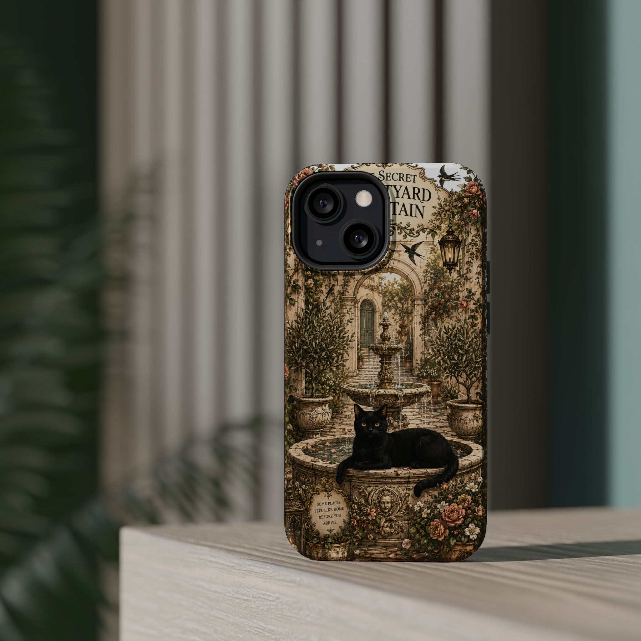 THE SECRET COURTYARD FOUNTAIN | Phone case