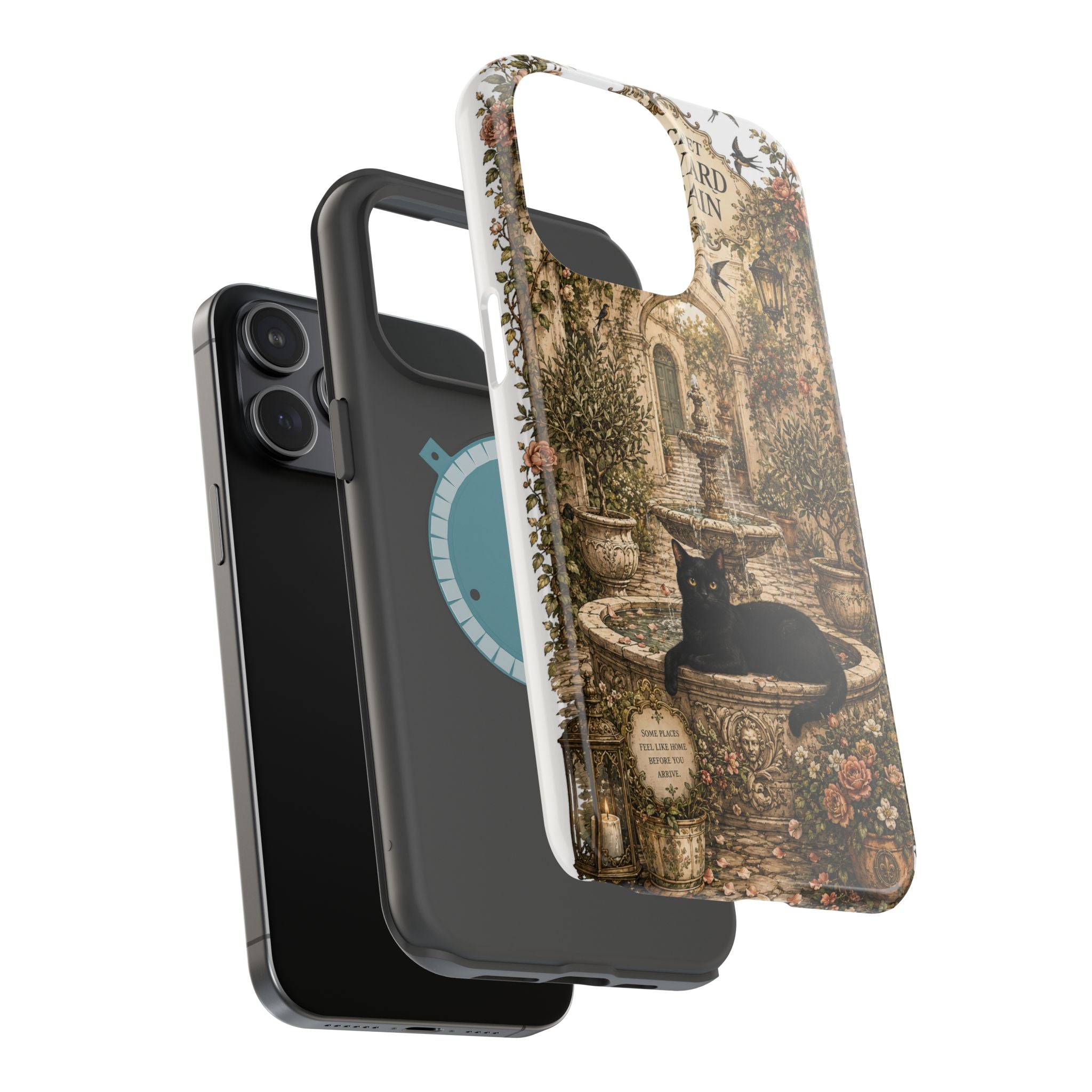 THE SECRET COURTYARD FOUNTAIN | Phone case