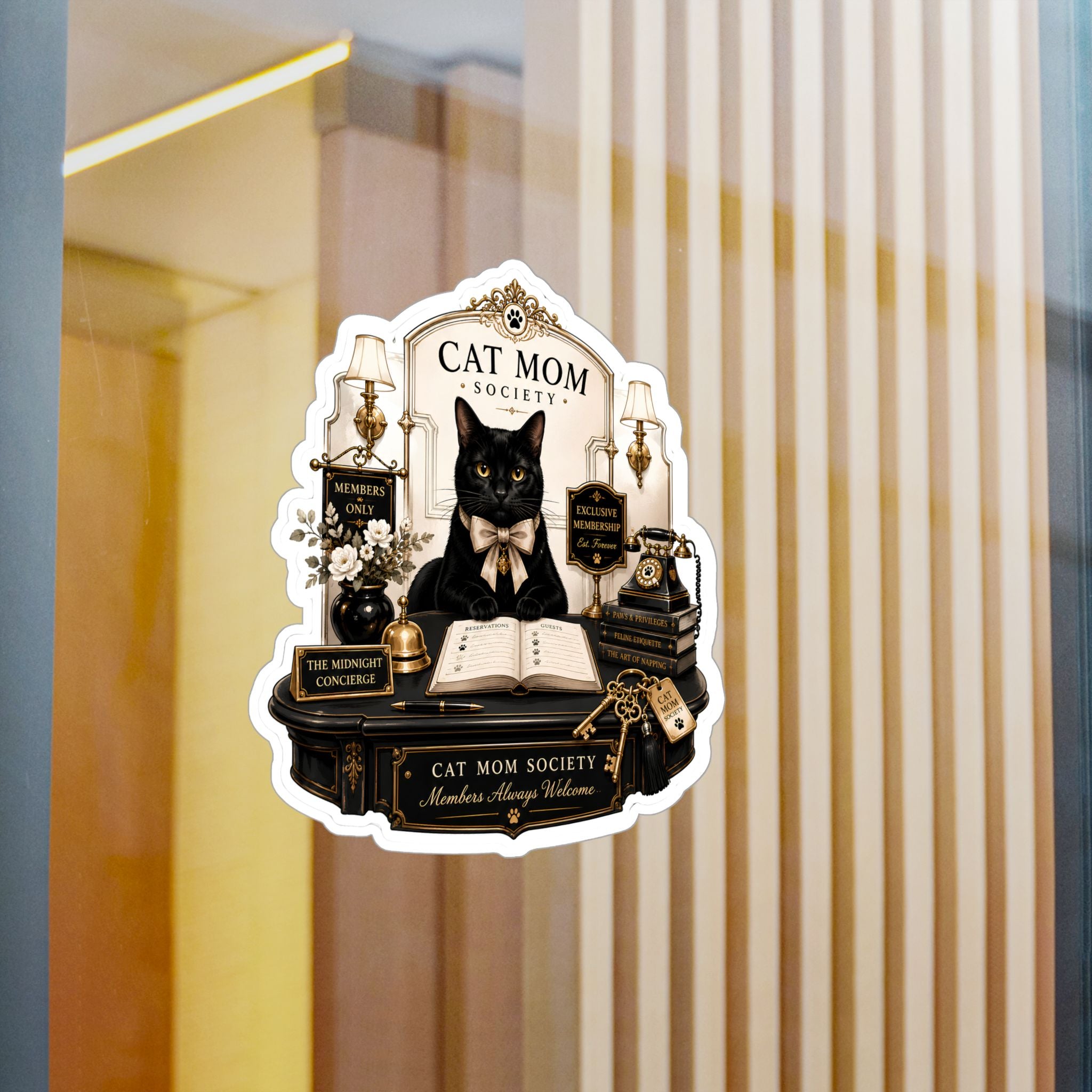 The Midnight Concierge | Kiss-Cut Vinyl Decals Sticker