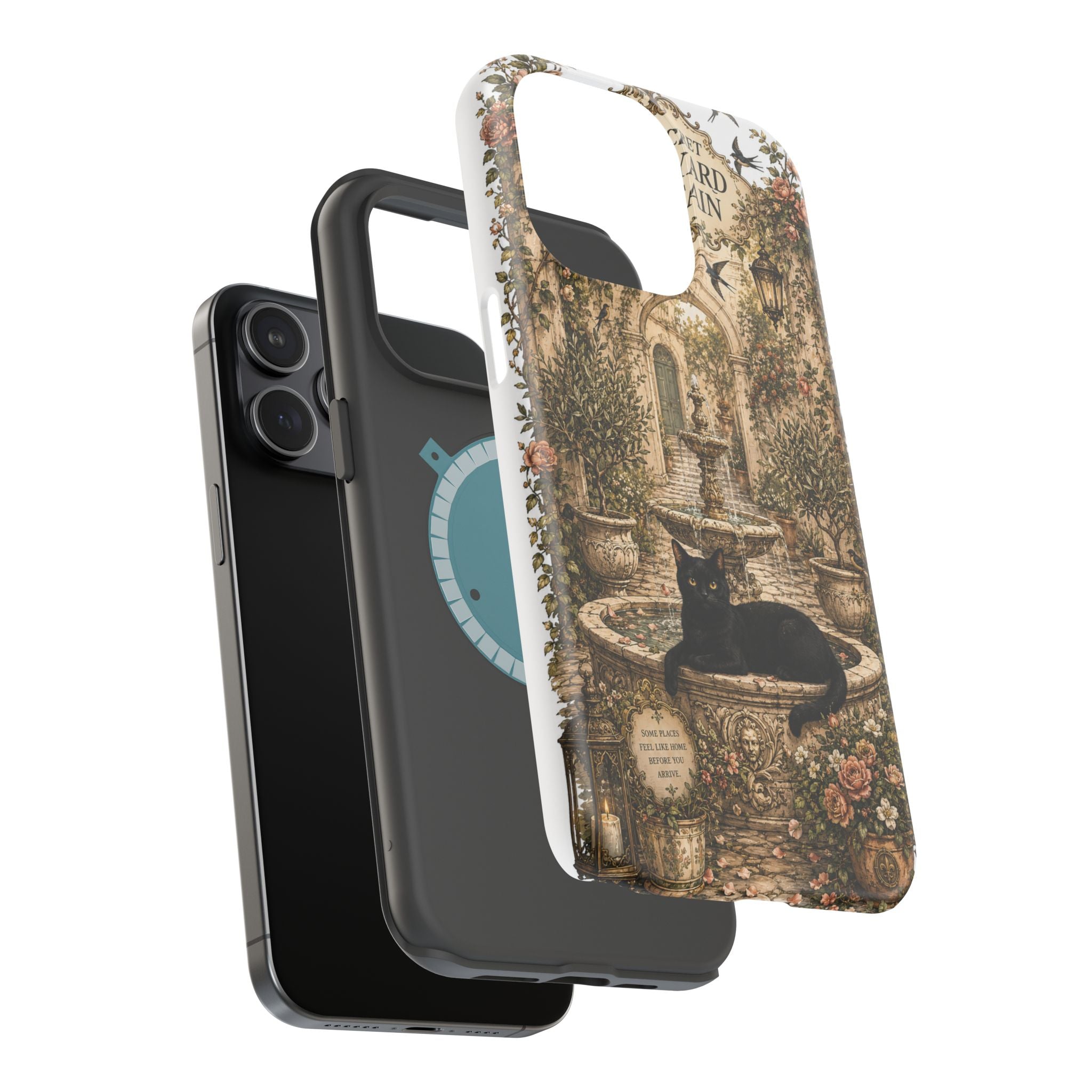 THE SECRET COURTYARD FOUNTAIN | Phone case
