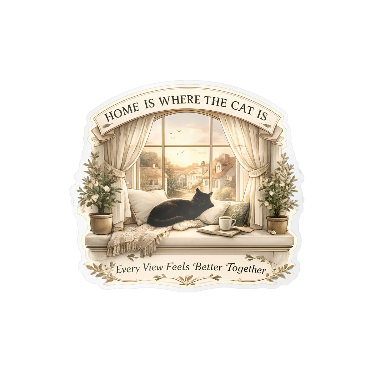 The Favorite Window | Cat Mom Collection Sticker