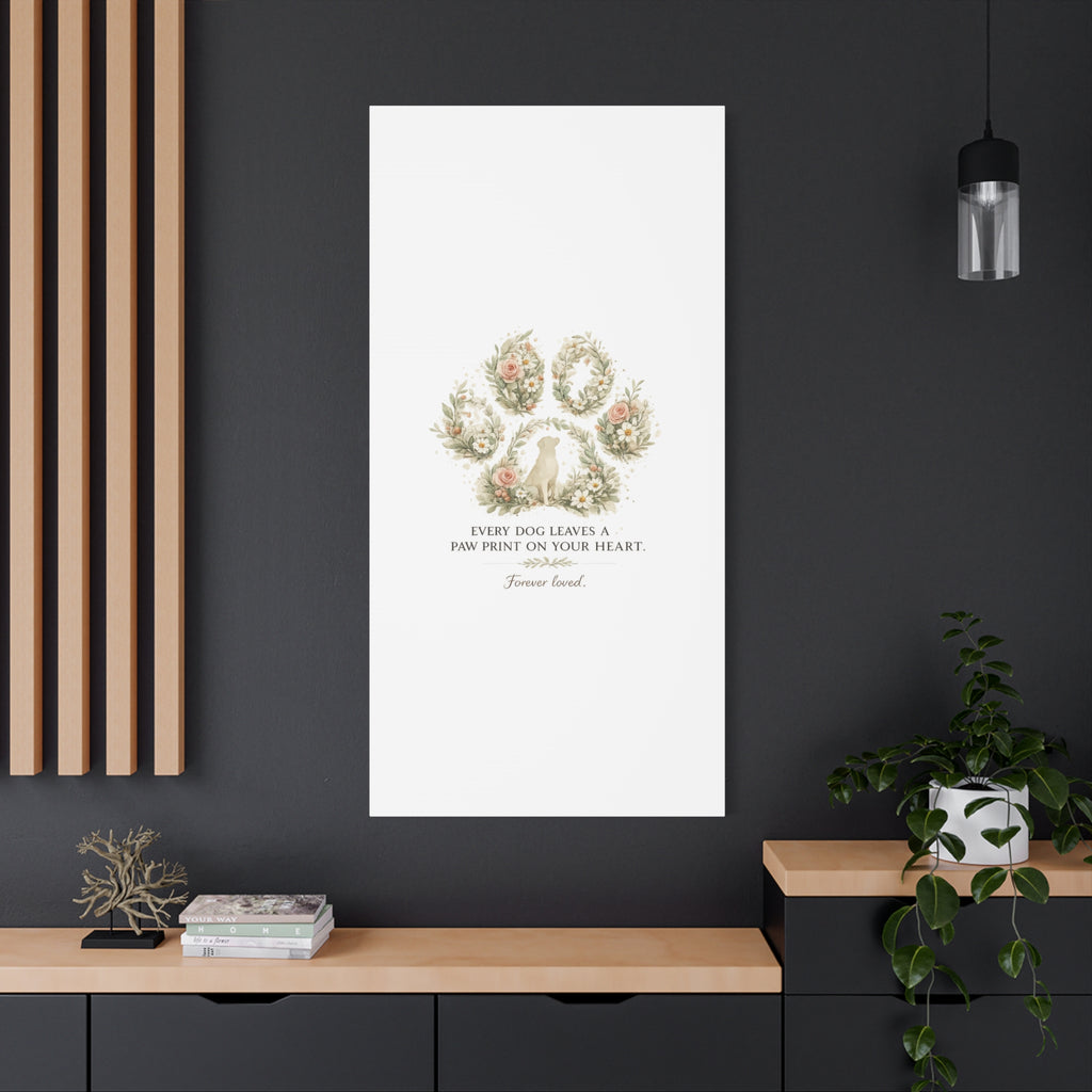 Every Dog Leaves a Paw Print | Matte Canvas, Stretched, 1.25"